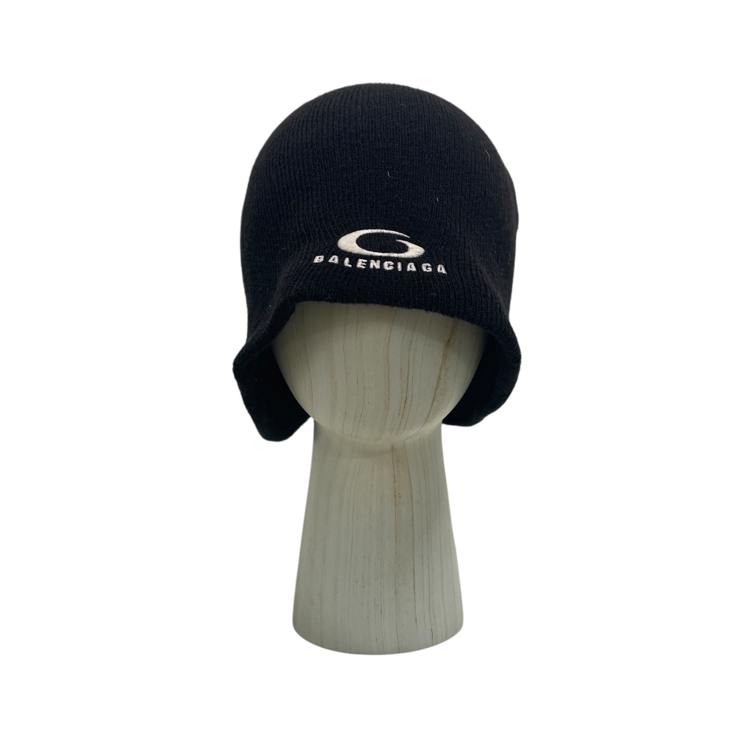 BALENCIAGA/Beanie/OS/Cotton/BLK/Mask beanie view 1
