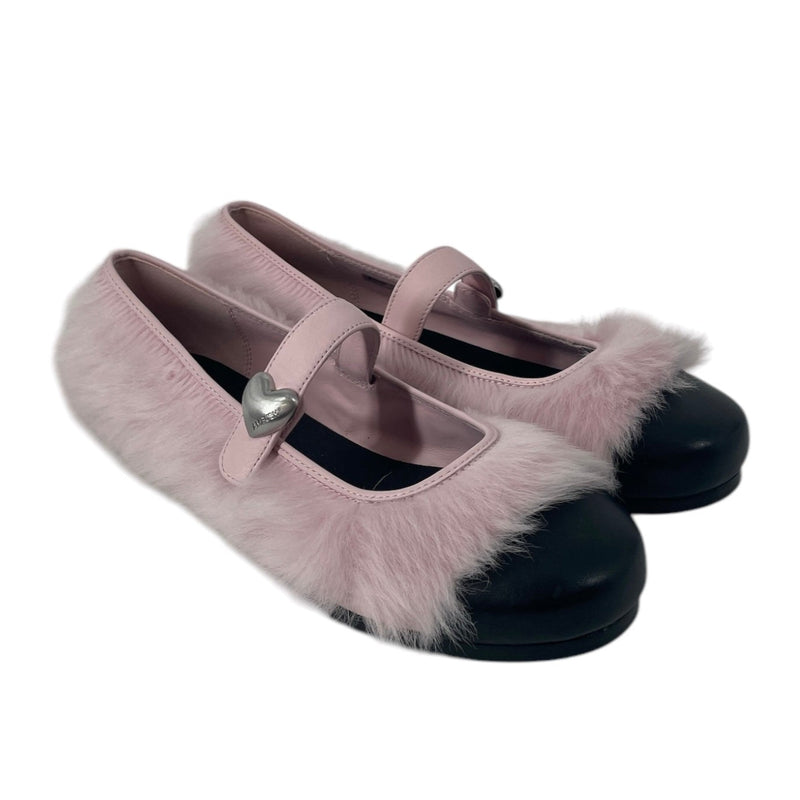 UGG australia/AMBUSH/Flat Shoes/US 11/Mohair/PNK/MARY JANE