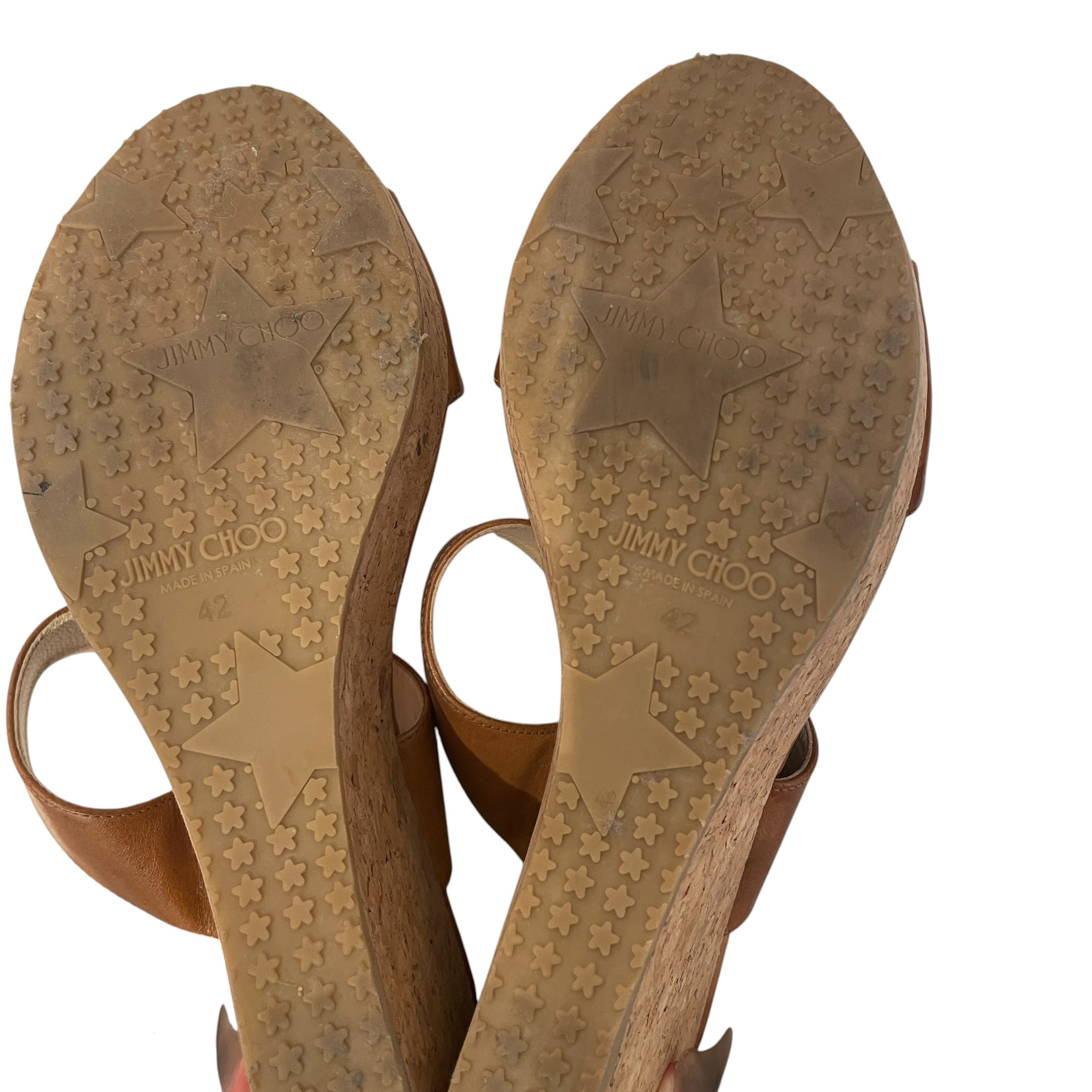 JIMMY CHOO/Heels/EU 42/Leather/CML/CORK WEDGES view 5