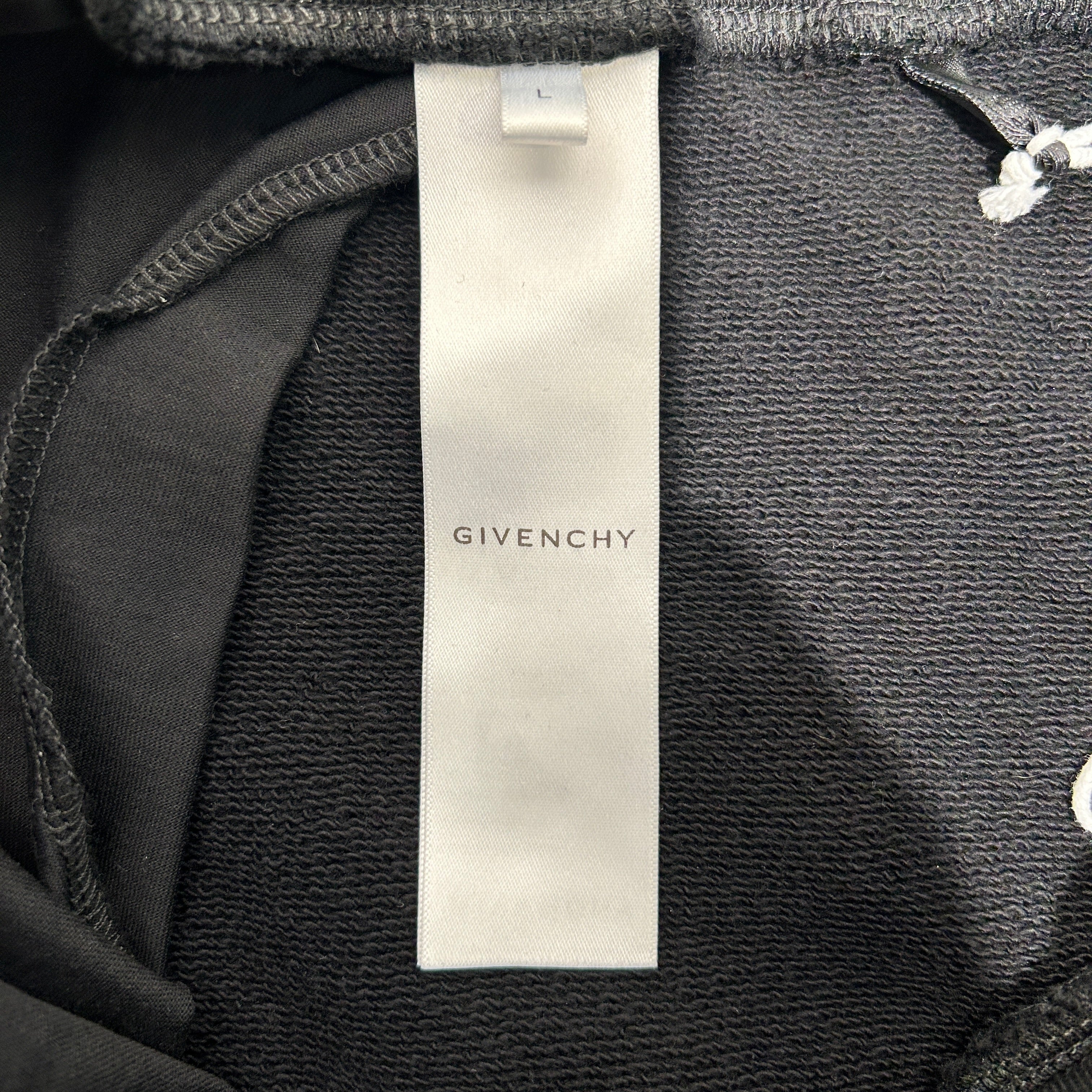GIVENCHY/Shorts/L/Cotton/BLK/WHT EMBROIDER LOGO THIGH view 4