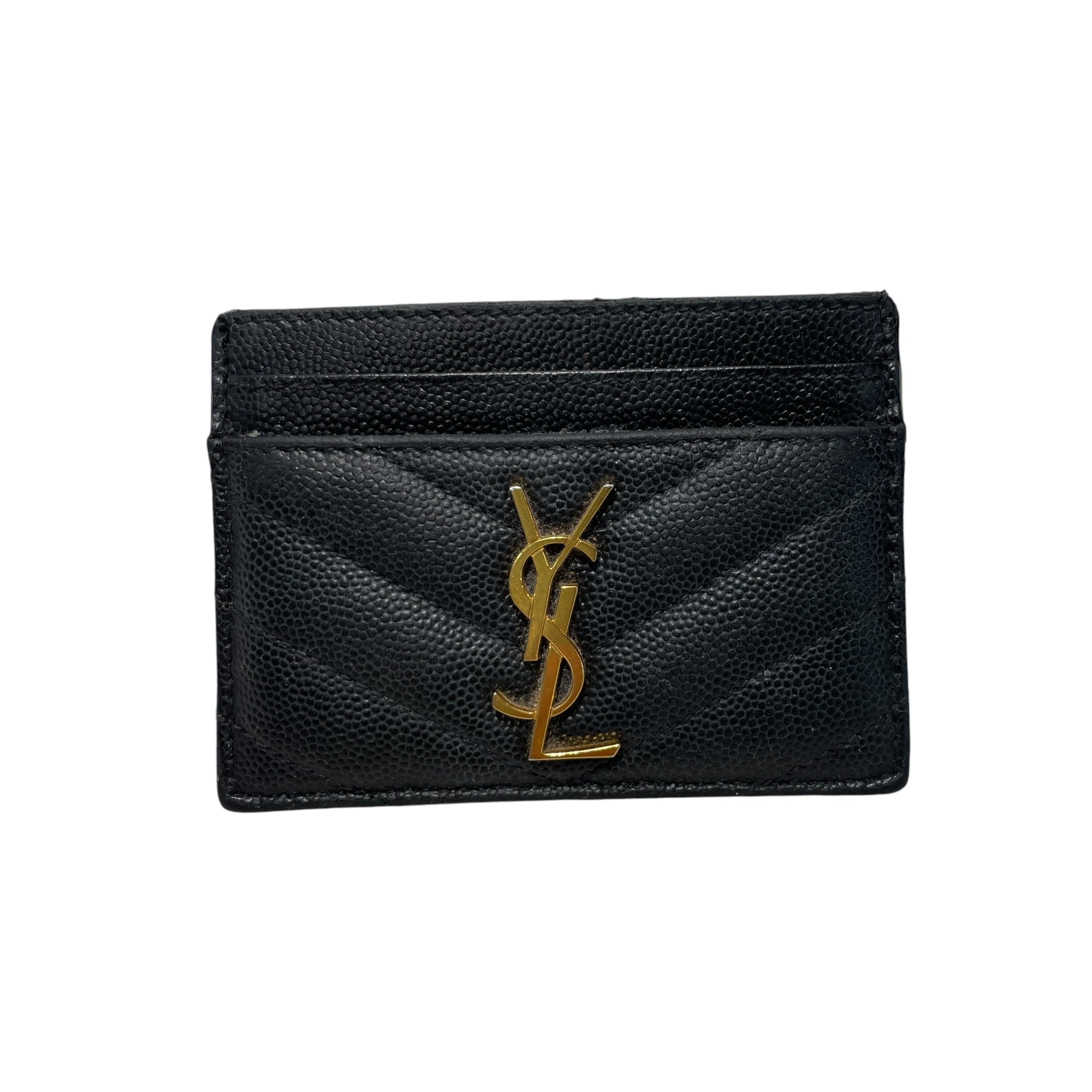 SAINT LAURENT/Wallet/Leather/BLK/M's/ view 1