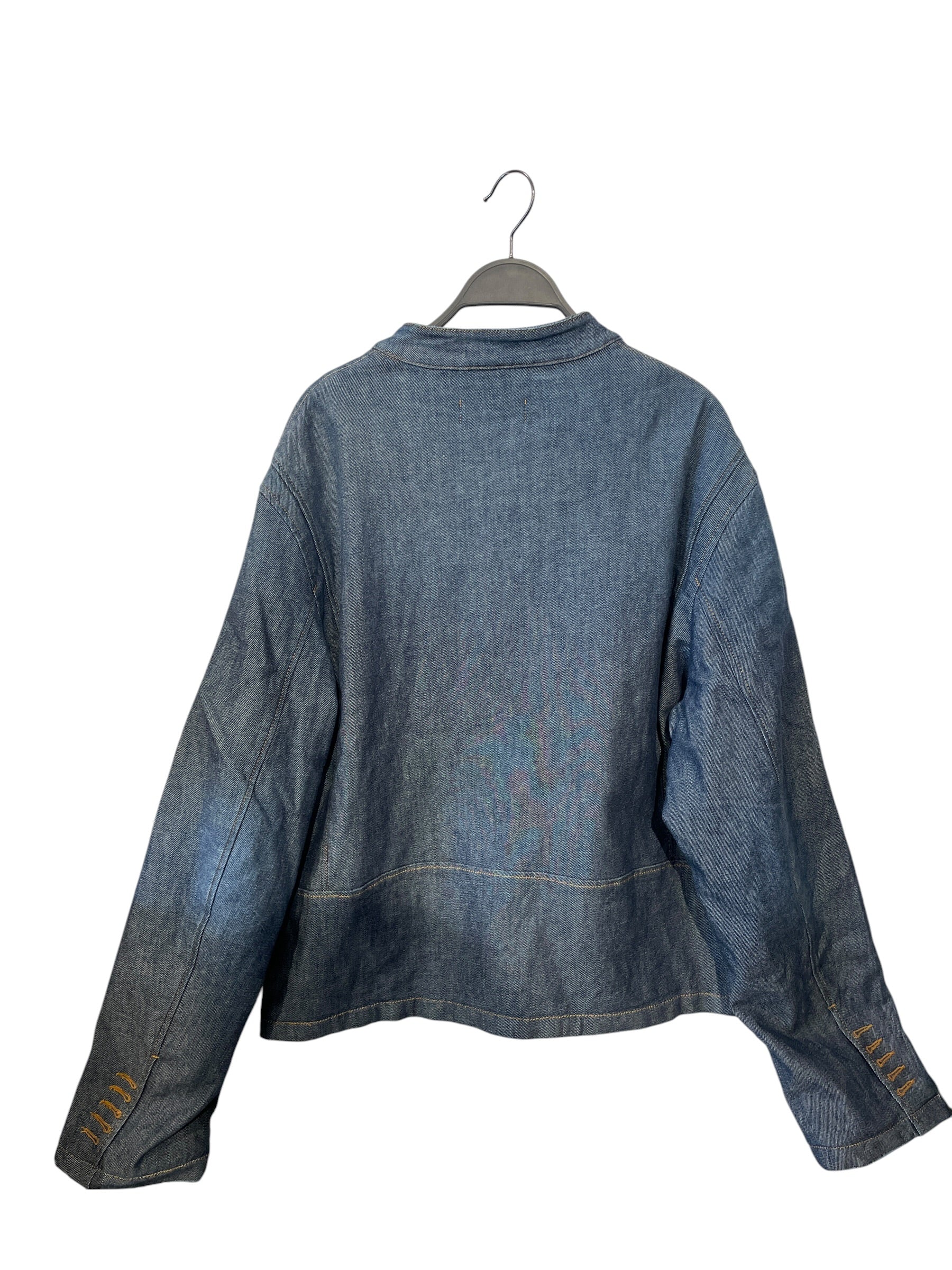 424(FourTwoFour)/Denim Jkt/L/Denim/IDG/SS24 DENIM CAFE RACER view 2