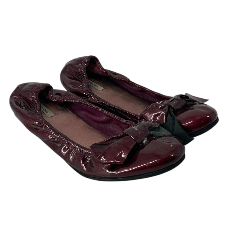 MIU MIU/Flat Shoes/EU 34/Cotton/BRD/MIU MIU SLIPPERS