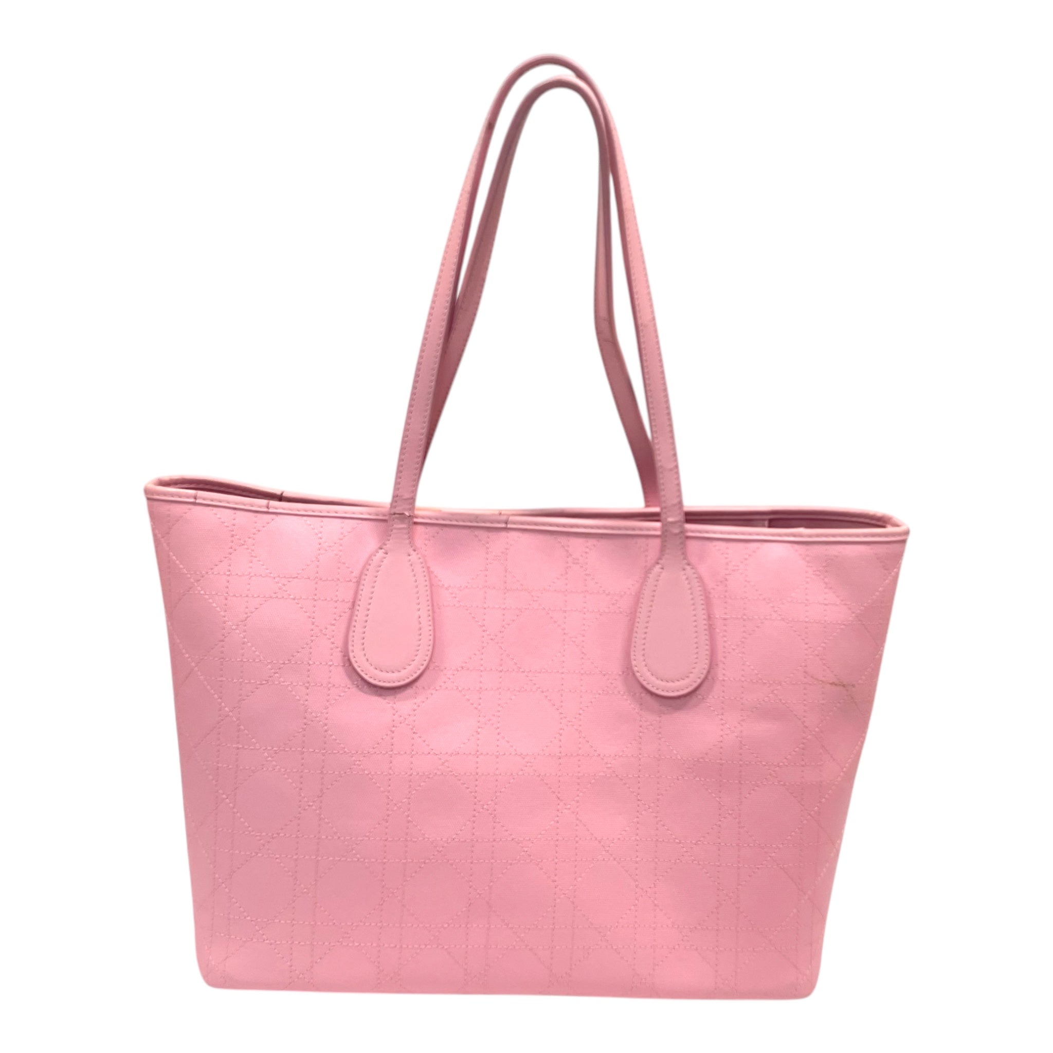 Christian Dior/Hand Bag/FREE/Leather/PNK/CANNAGE PANAREA TOTE view 2