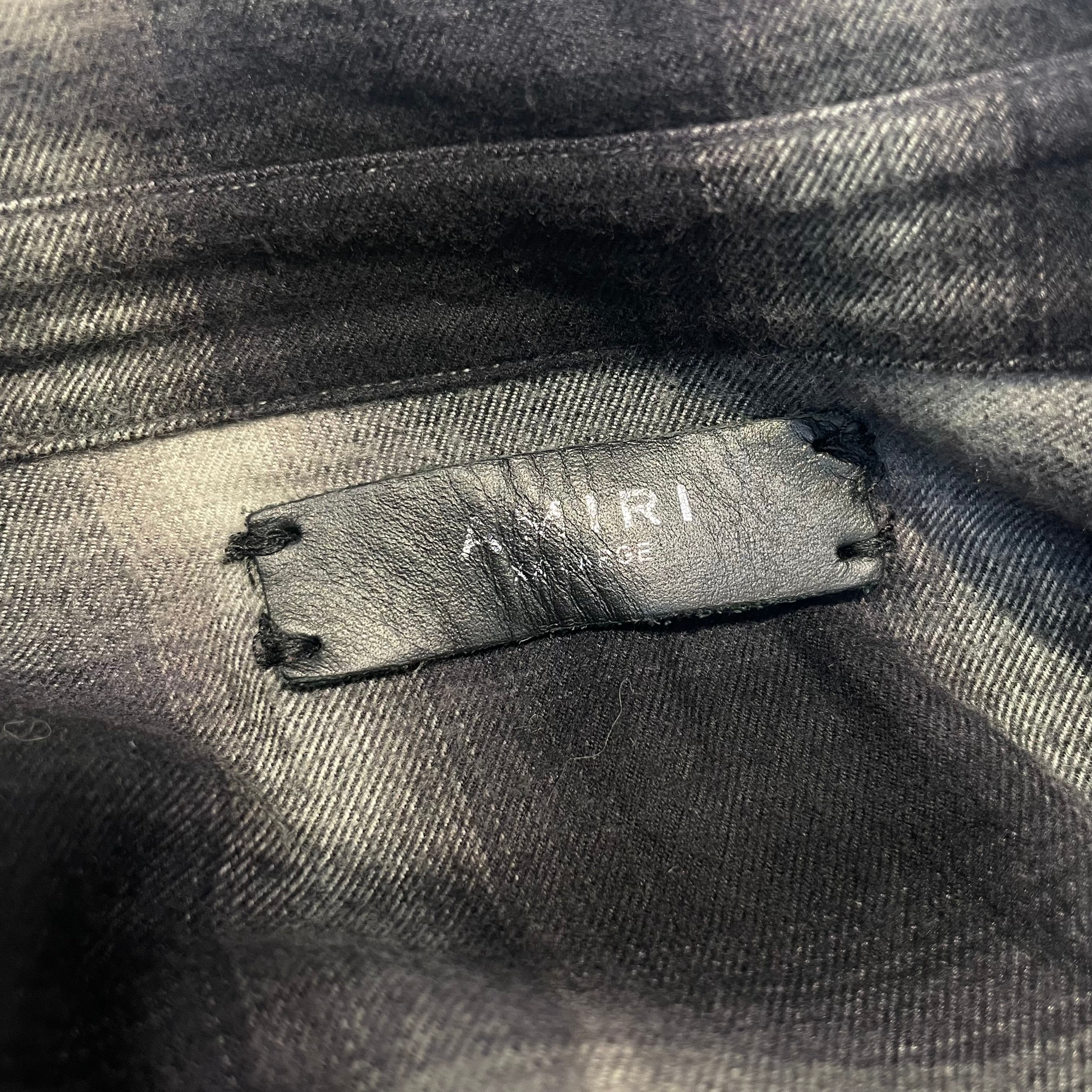 AMIRI/Flannel Shirt/XXL/Cotton/GRY/Plaid/FRAY EDGE/GREENISH view 3
