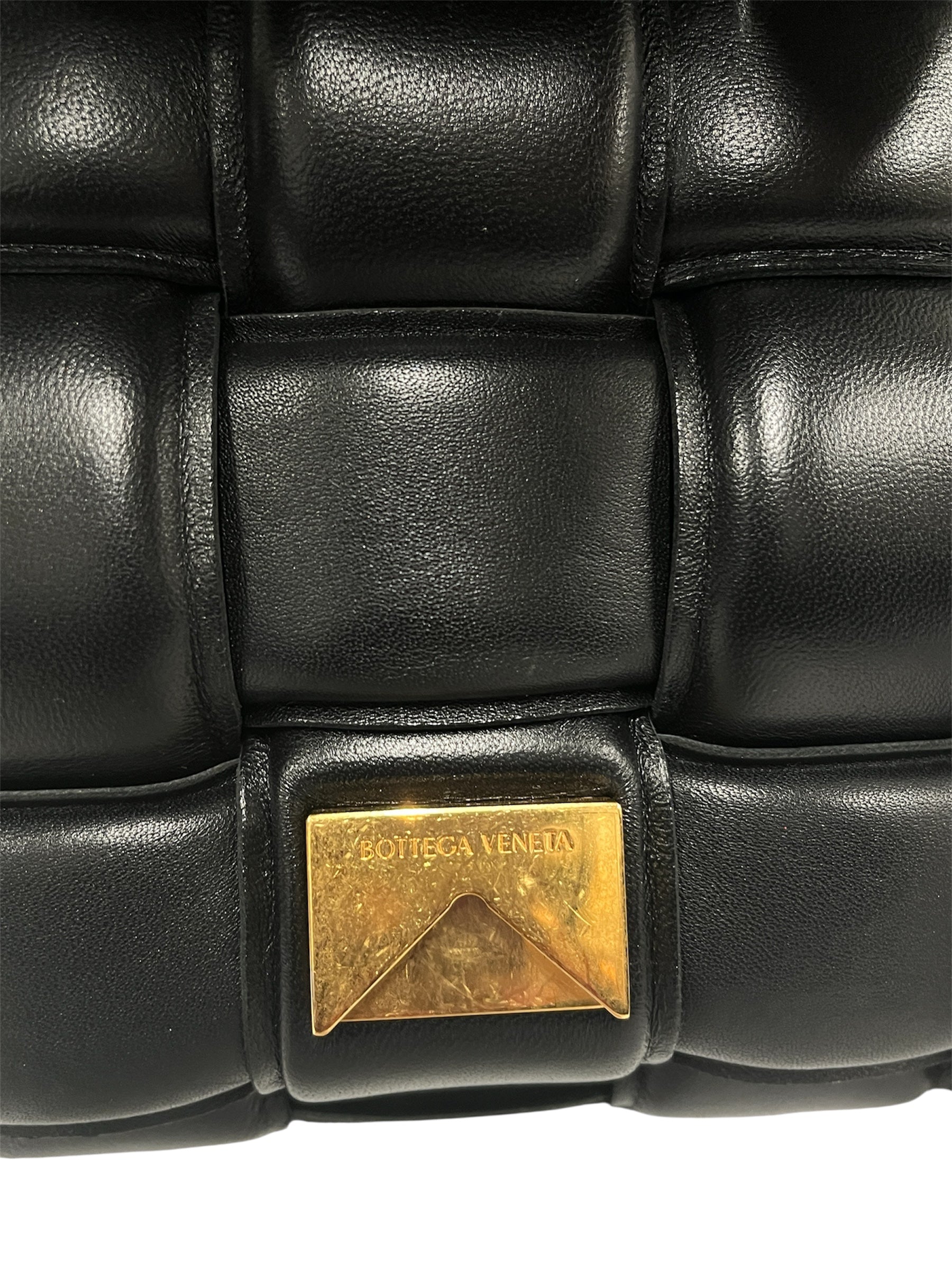 BOTTEGA VENETA/Cross Body Bag/Lambskin/BLK/Black Padded Cassette view 5