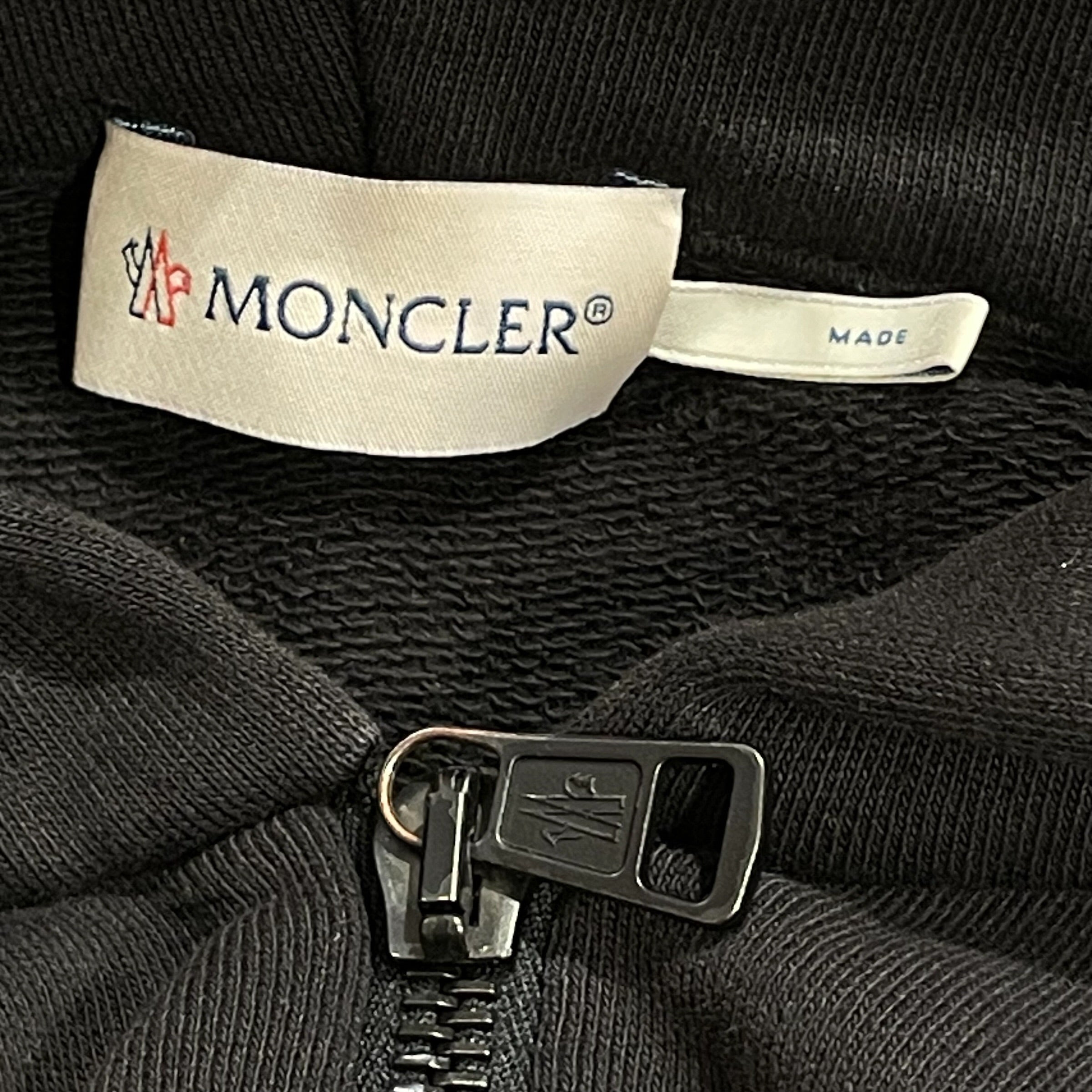 MONCLER/Zip Up Hoodie/XL/Cotton/BLK/ view 3