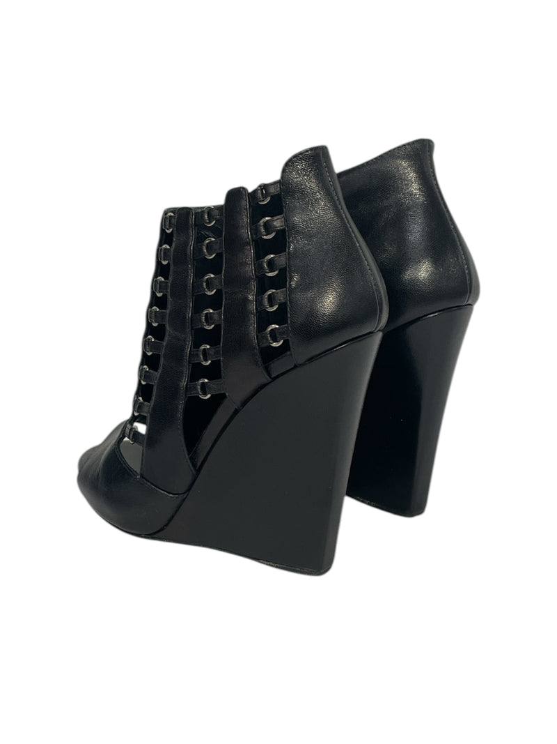 Giuseppe Zanotti/Heels/UK 4/Leather/BLK/