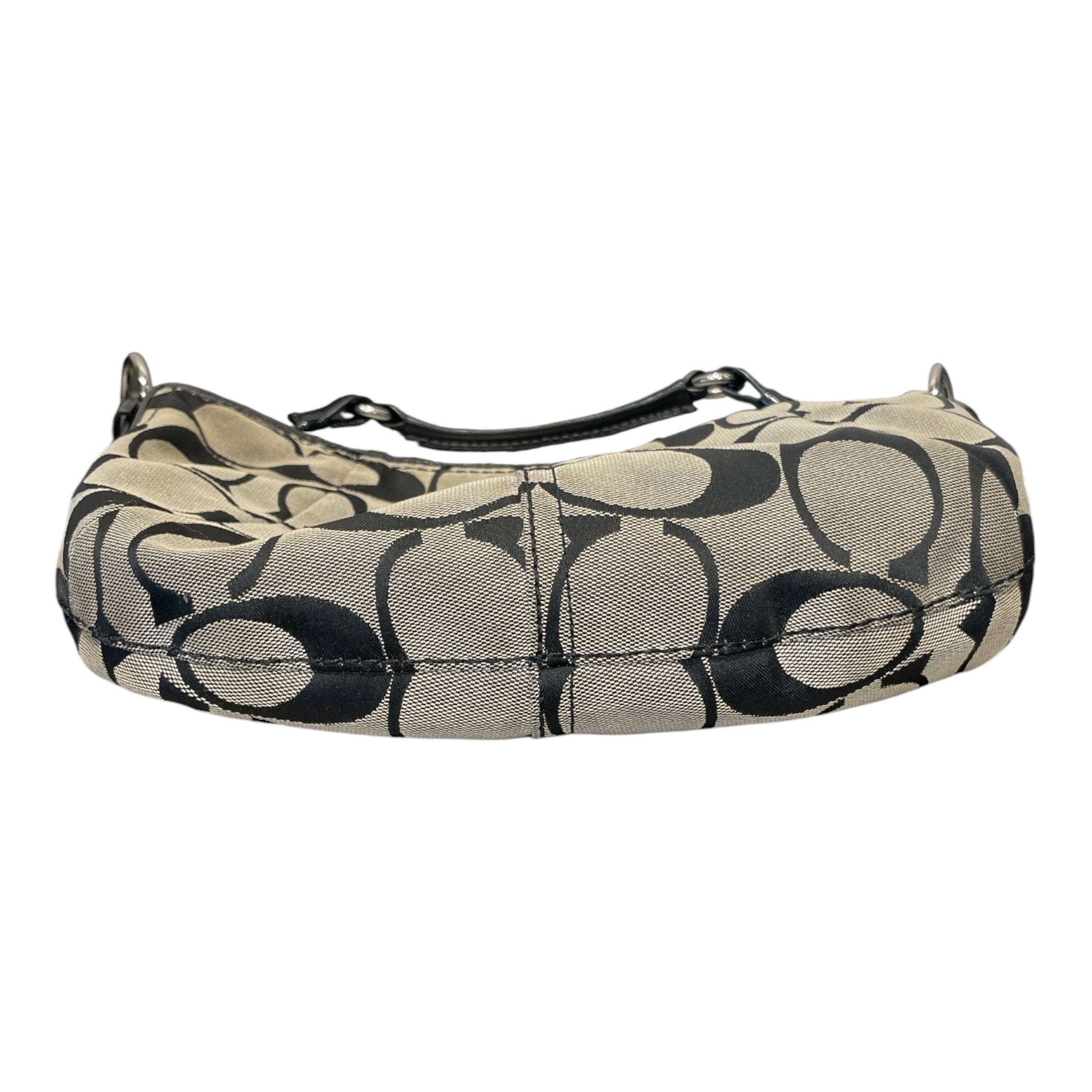 COACH/Hand Bag/Monogram/Cotton/BLK/MONOGRAM SUFFLETTE view 3