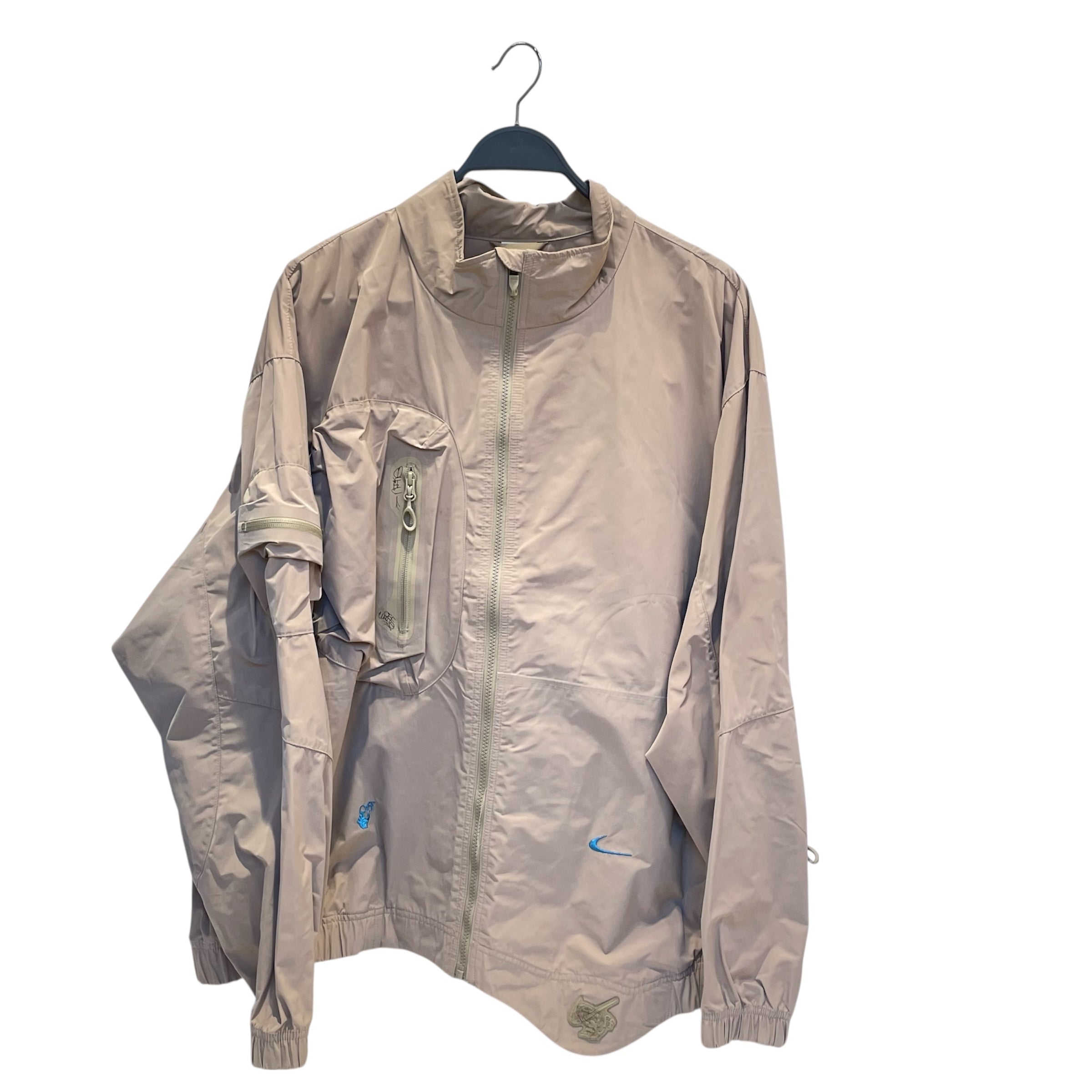 NIKE/OFF-WHITE/Windbreaker/XL/Nylon/BEG/off white 003 jkt view 1