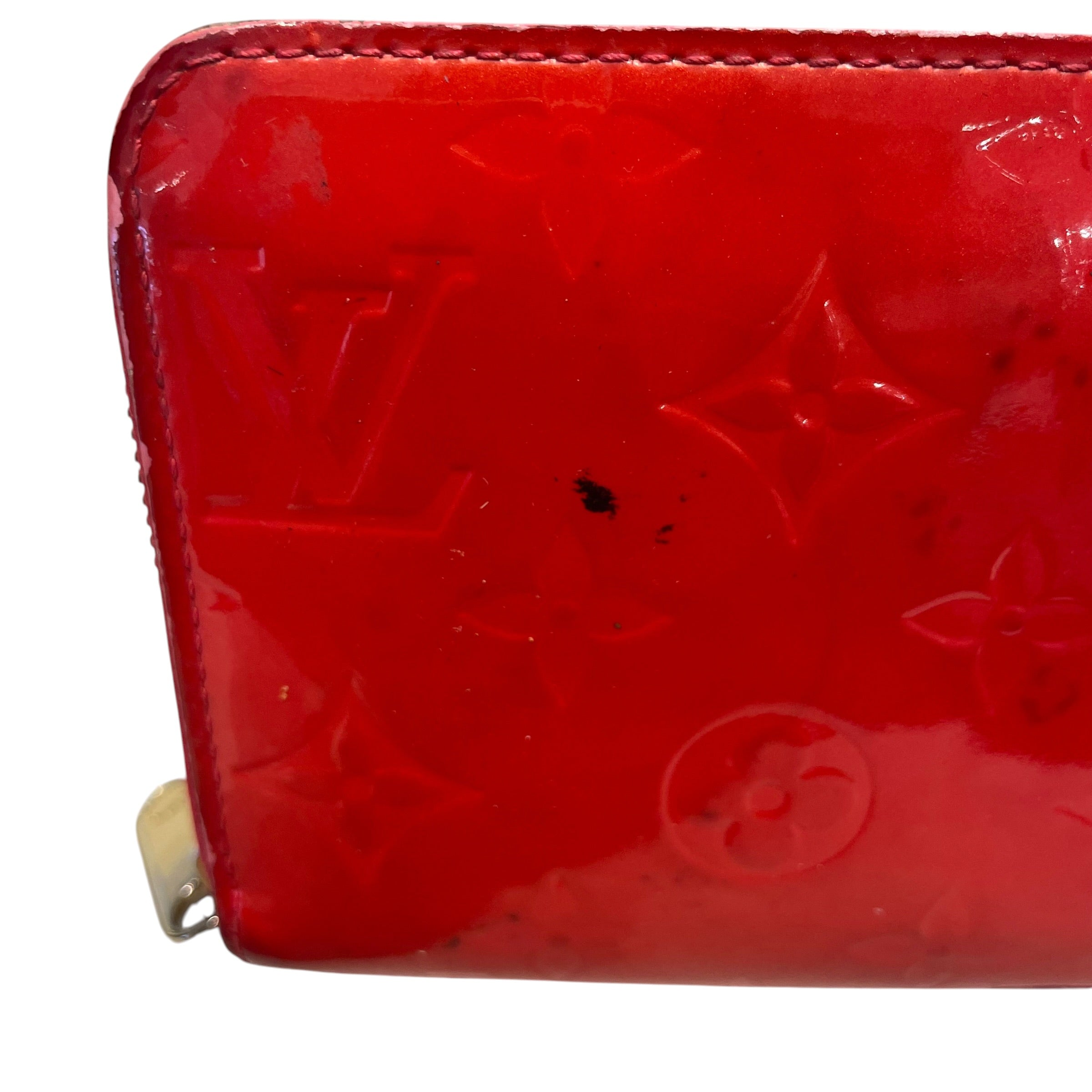 LOUIS VUITTON/Long Wallet/Leather/RED/L's/Vernis Long Zippy view 2