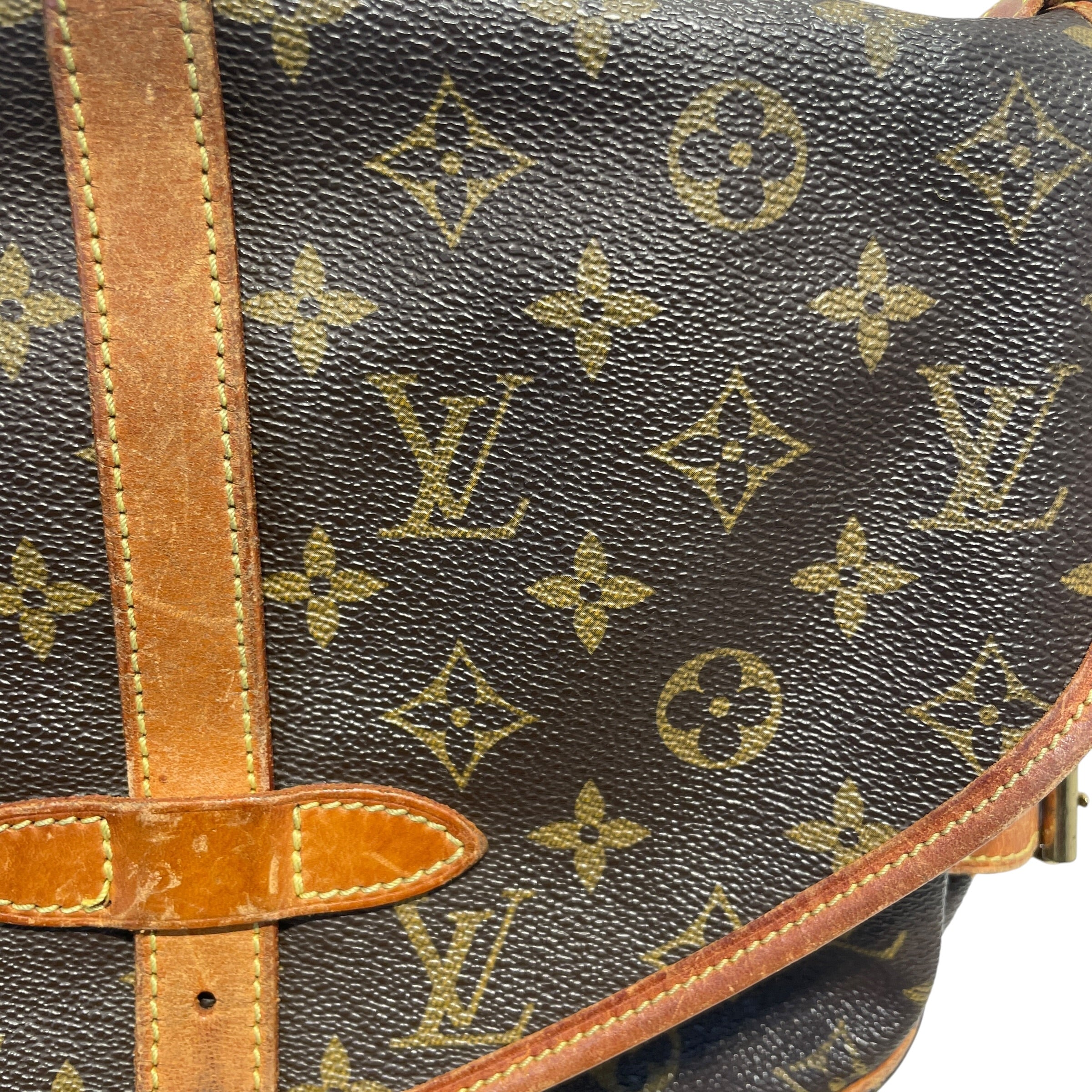 LOUIS VUITTON/Cross Body Bag/Monogram/BRW/lv double saddle mbo948 view 3