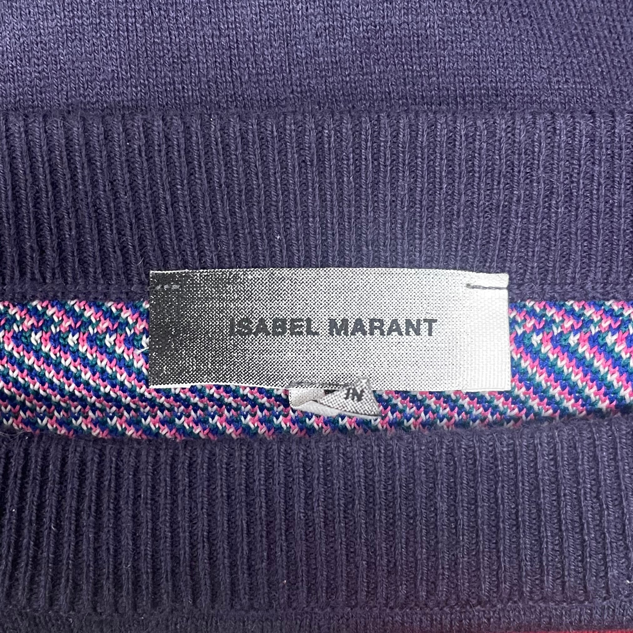 ISABEL MARANT/Heavy Sweater/XL/Cotton/PPL/JACQUARD MALDEN CREWNECK view 3
