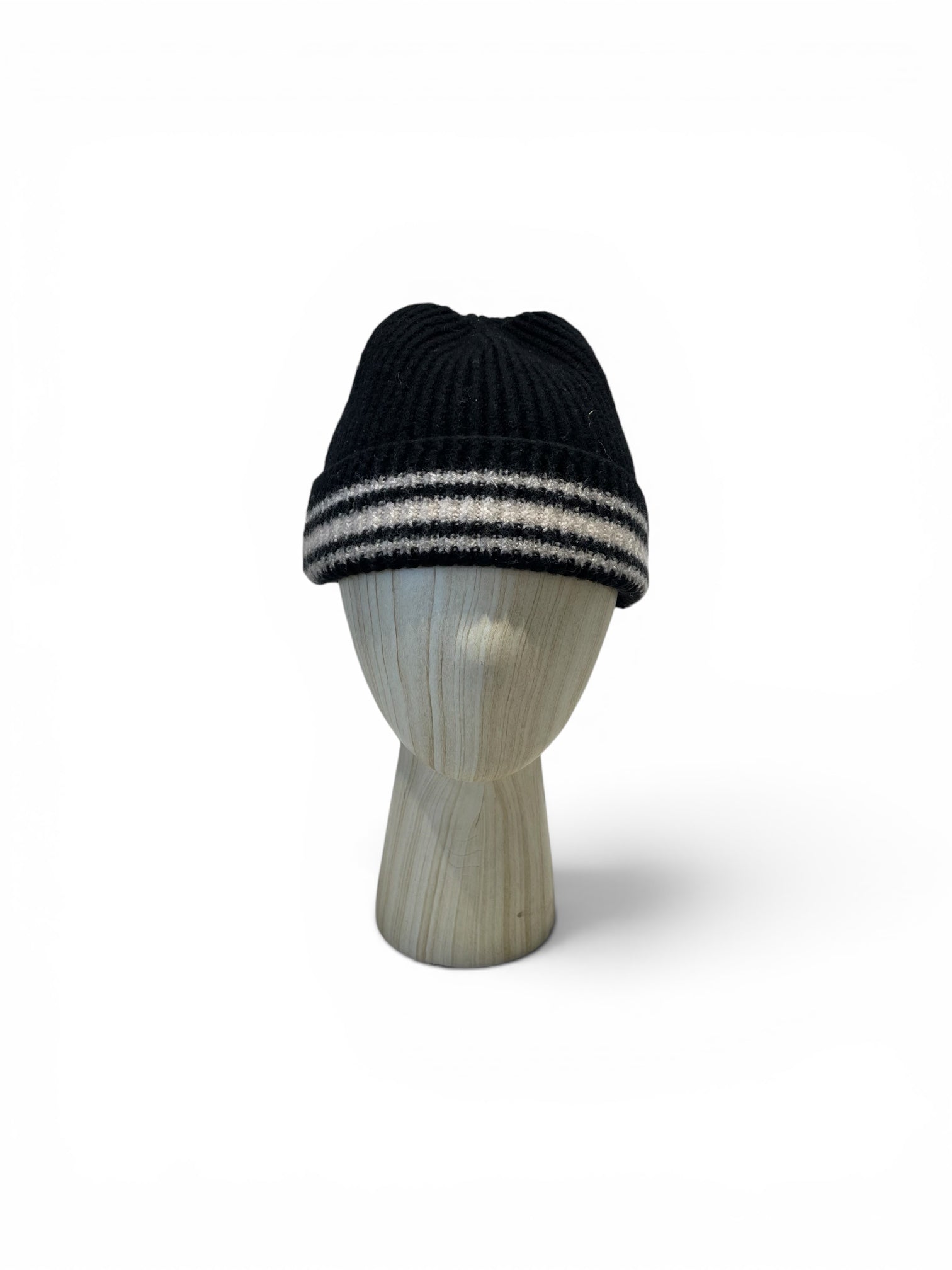 Maison Martin Margiela/Beanie/M/Stripe/Wool/BLK/M's/Wool Hat view 1