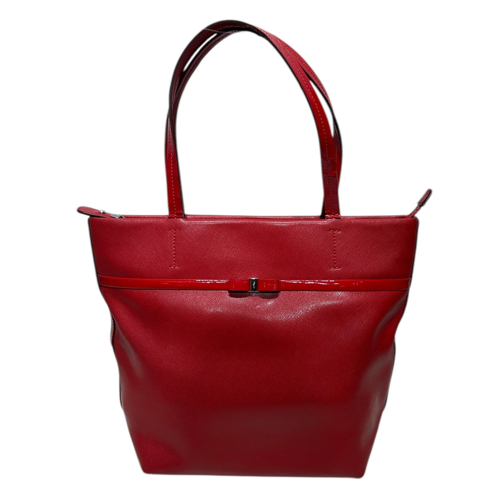 Salvatore Ferragamo/Hand Bag/Leather/RED/Bow Detail view 1