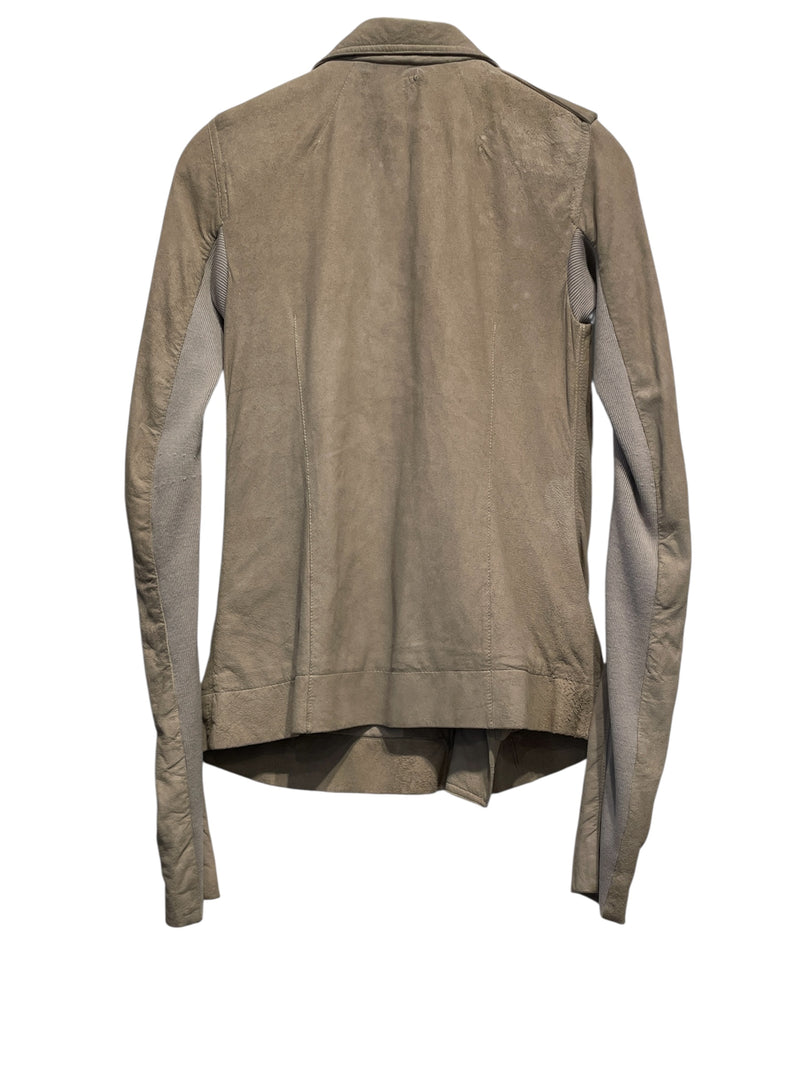 Rick Owens/Tailored Jkt/4/Leather/KHK/BIKER JACKET