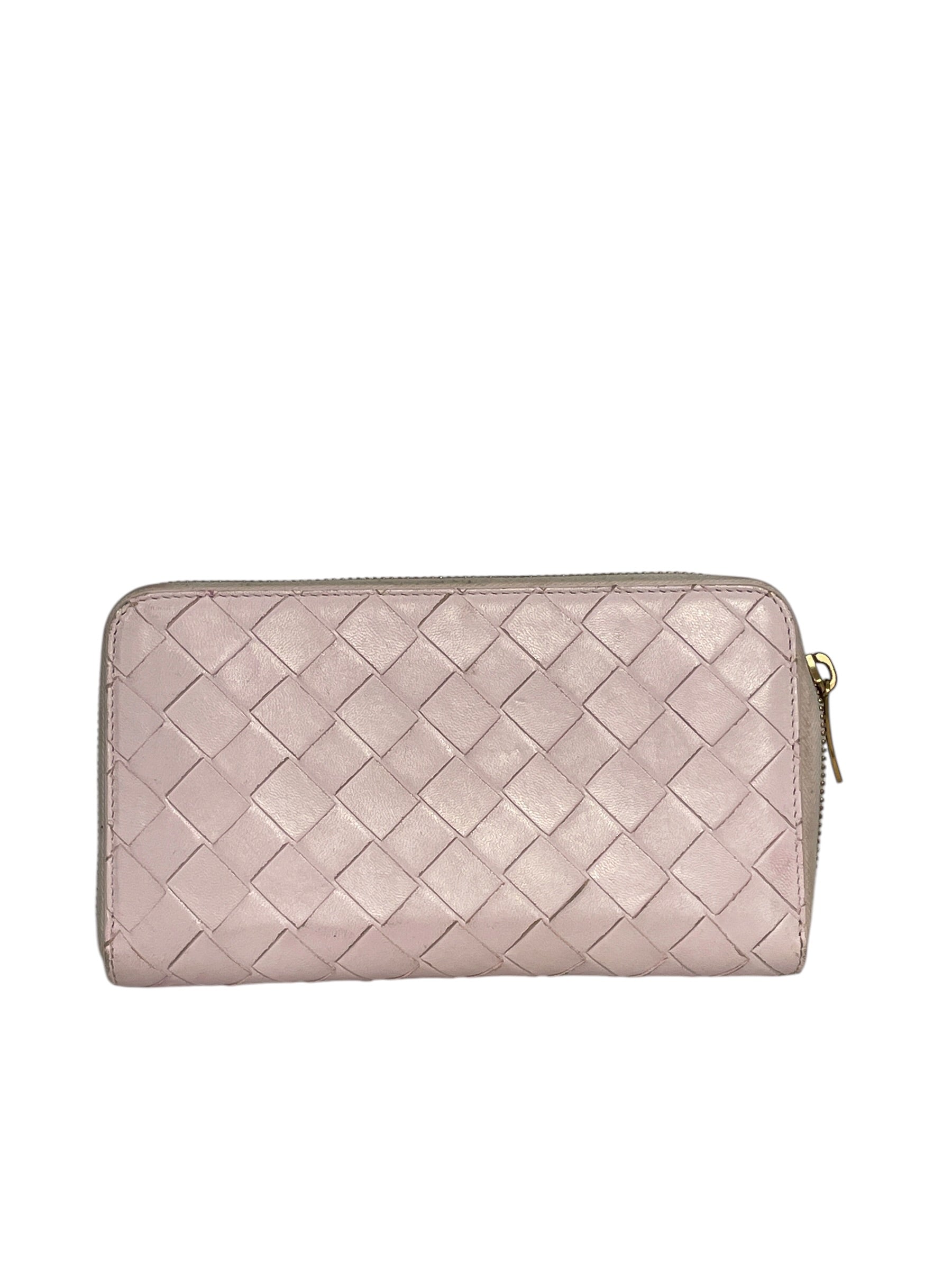BOTTEGA VENETA/Long Wallet/Leather/PNK/L's/ view 1