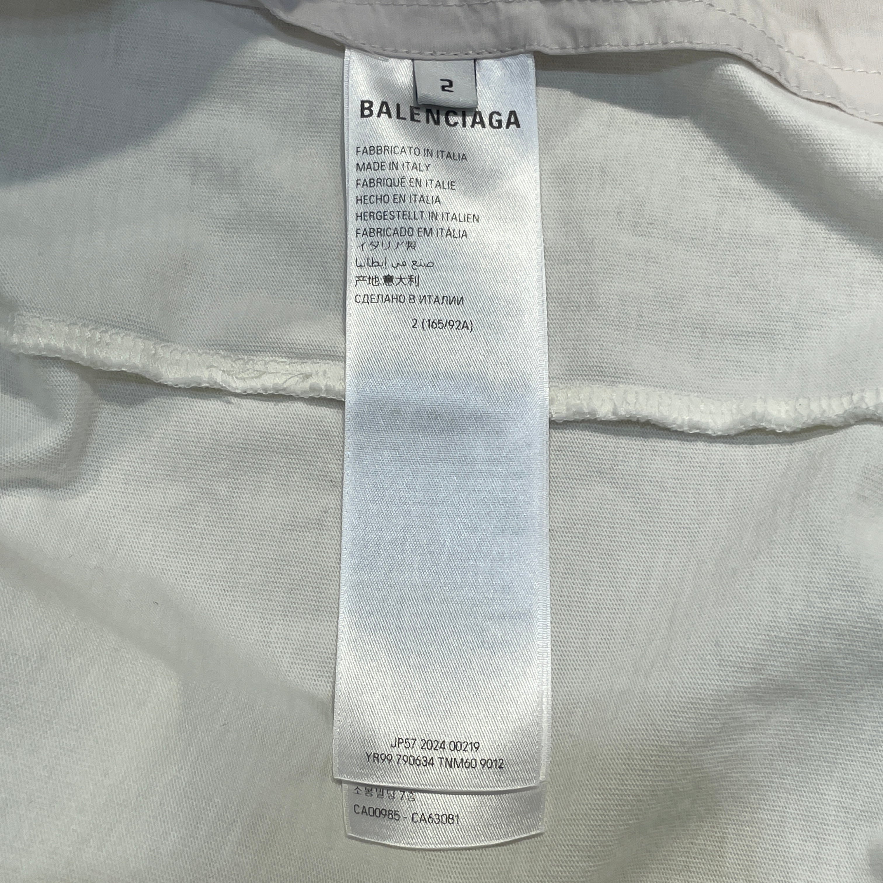 BALENCIAGA/SL Dress/2/Graphic/Cotton/WHT/Maxi Length/3B Sports Icon SL Dress view 5