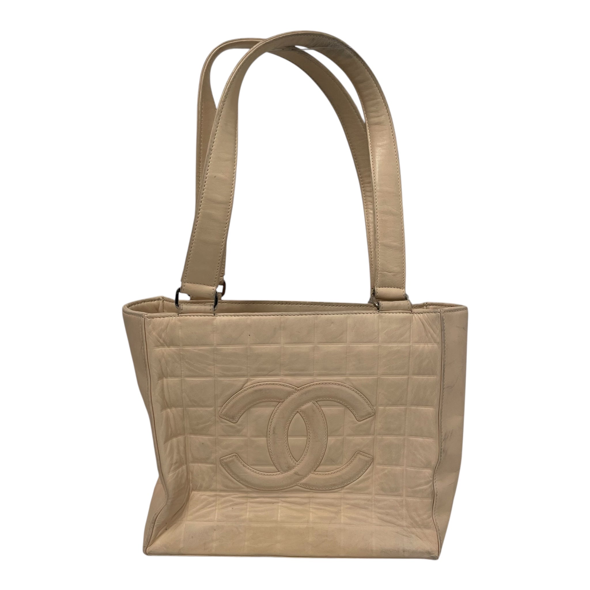 CHANEL/Tote Bag/Leather/CHOCOLATE BAR TOTE BAG view 1