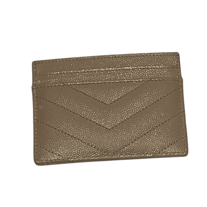 YVES SAINT LAURENT/Wallet/OS/Leather/BEG/YSL GAIN DE POUDRE WALLT