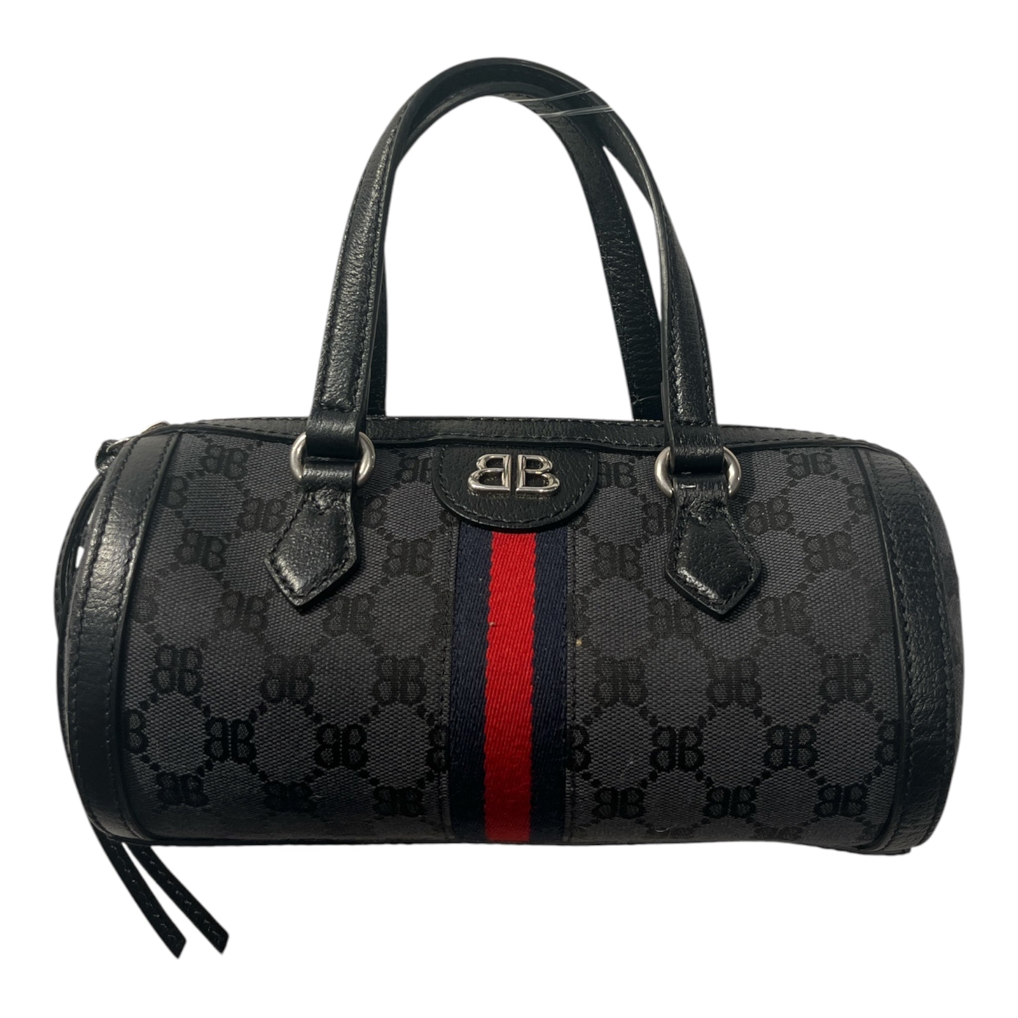 BALENCIAGA/Hand Bag/Monogram/Leather/BLK/BB X GUCCI HACKER PROJECT view 1