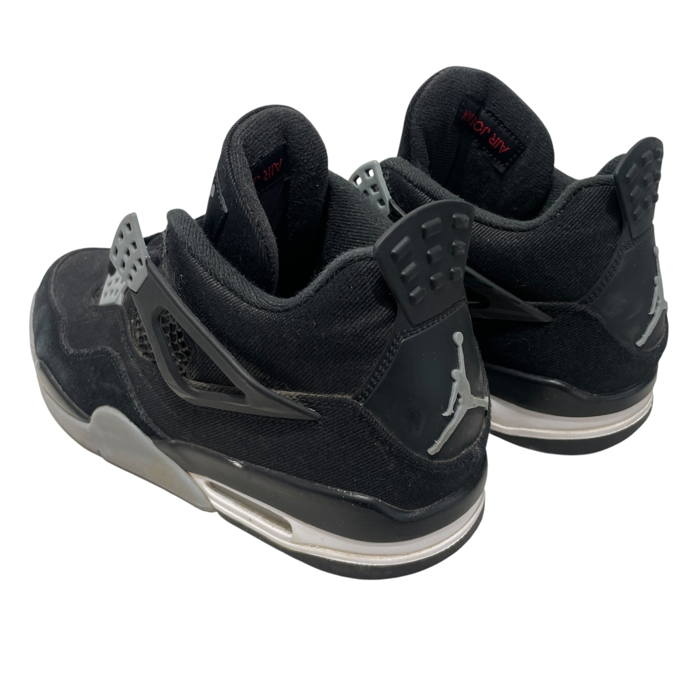NIKE/Low-Sneakers/US 10/Cotton/BLK/Air Jordan 4 'Black Canvas' view 2