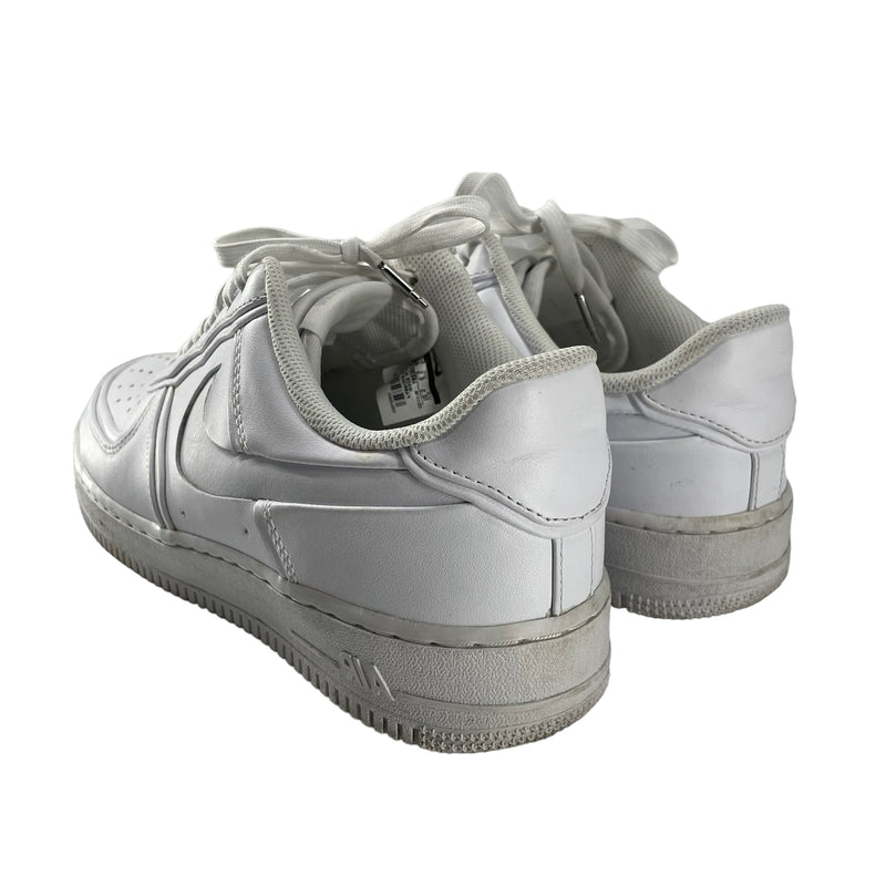 NIKE/JOHN ELLIOTT/Low-Sneakers/US 10.5/Leather/WHT/DOUBLE TONGUE/SLVER AF1