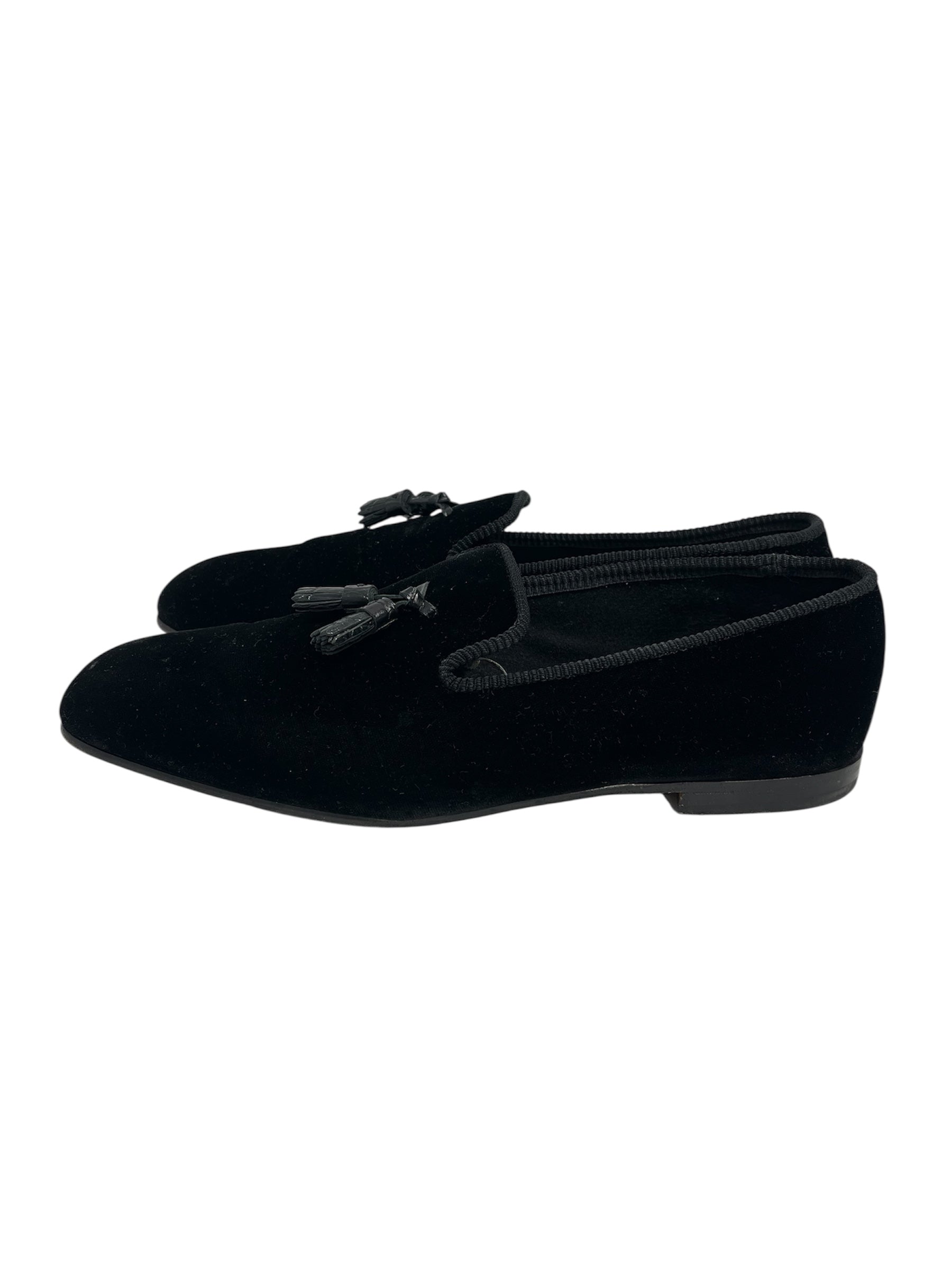 TOM FORD/Loafers/US 11/BLK/VELVET TASSEL BELGIAN view 2