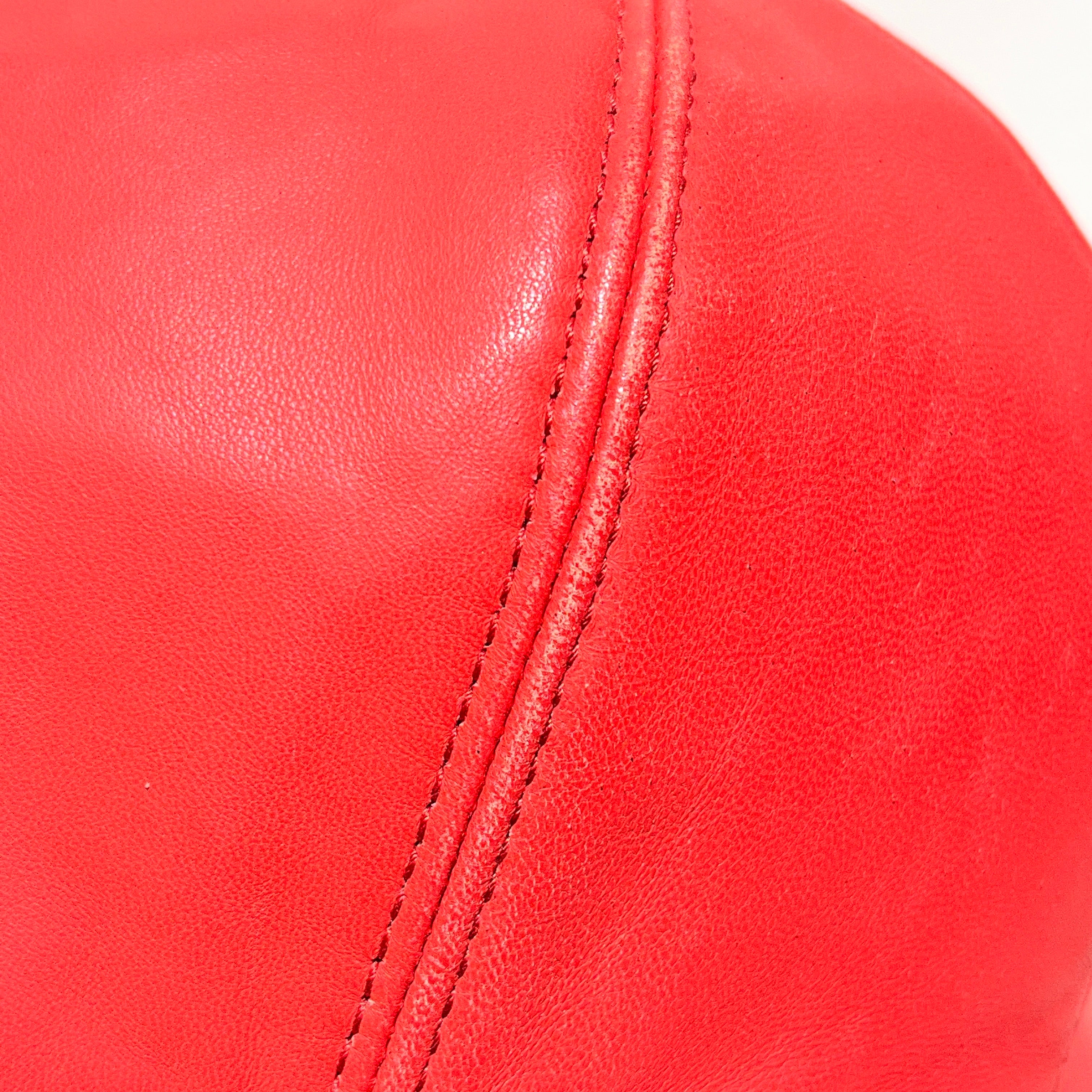 MOSCHINO/Trucker Cap/Leather/RED/Moschino Double Brim Hat view 11