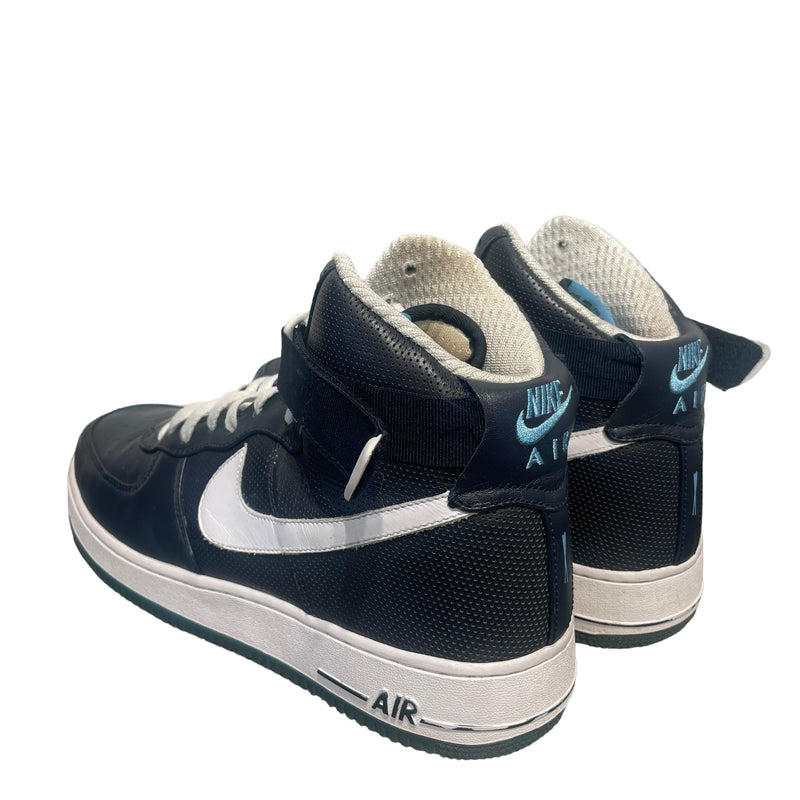 NIKE/FUTURA/Hi-Sneakers/US 12/Leather/NVY/AIR FORCE 1 HI 2010