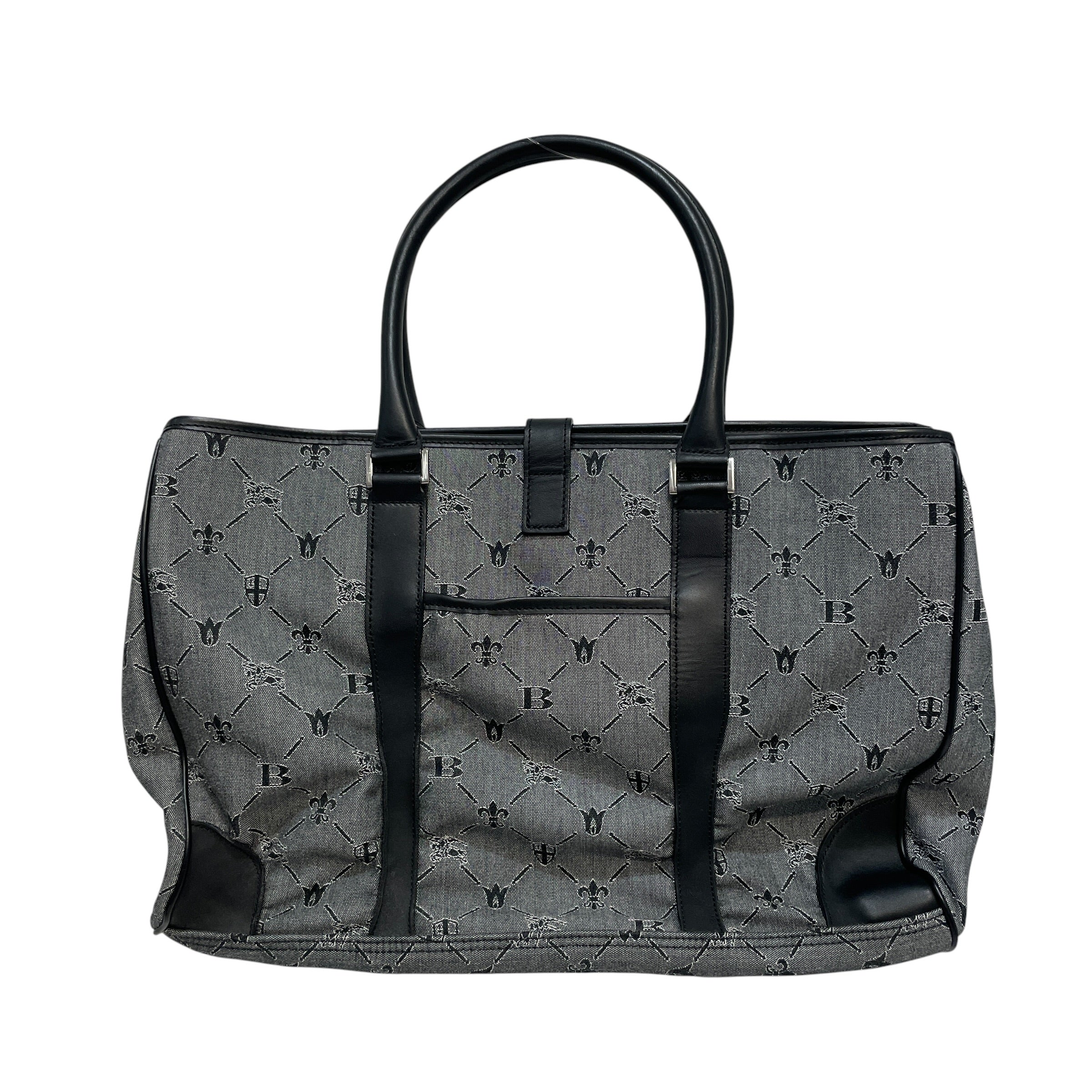 BURBERRY BLACK LABEL/Tote Bag/All Over Print/Cotton/GRY/Japan Exclusive Printed Tote view 2