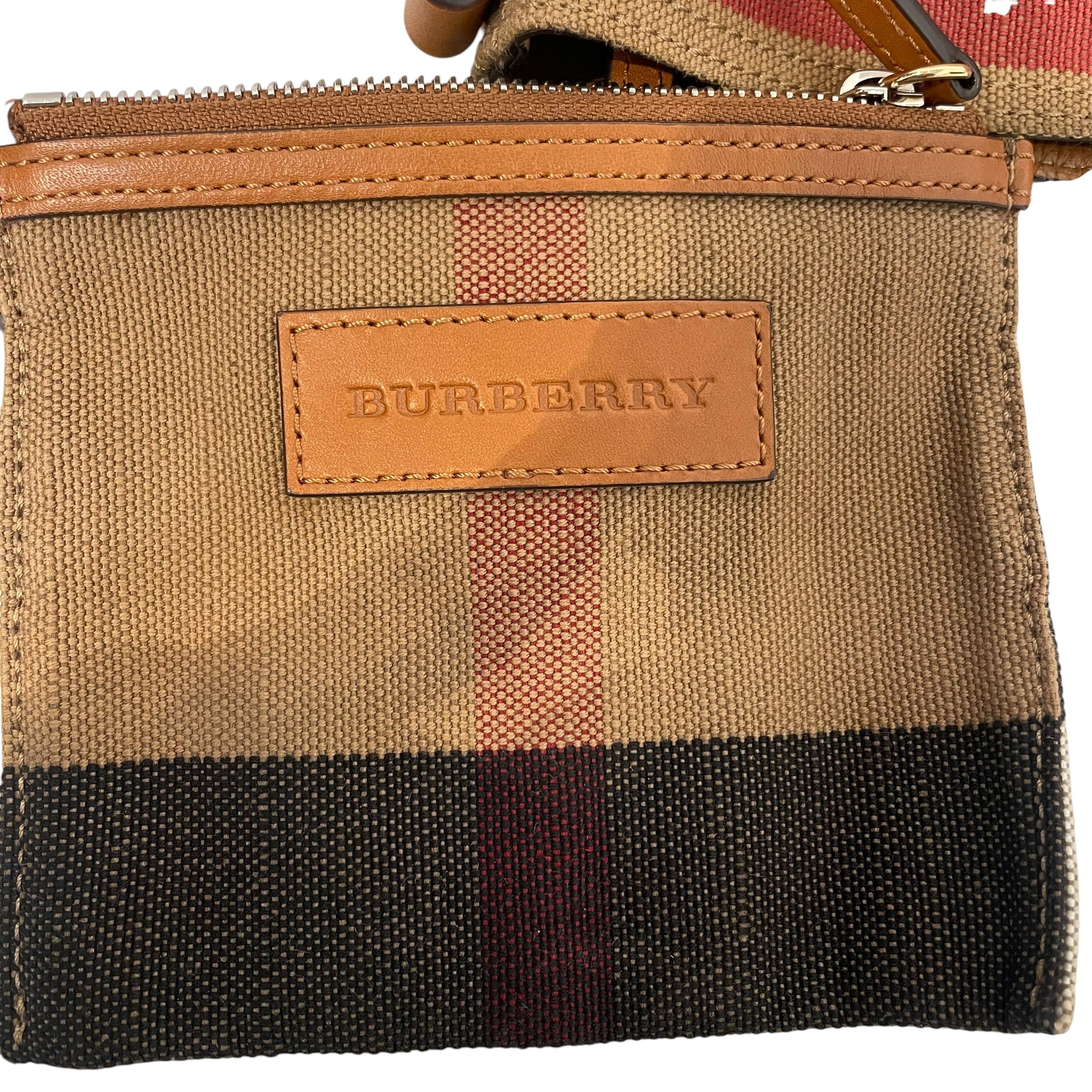 BURBERRY/Cross Body Bag/Plaid/Cotton/BRW/MINI ASHBY CHECK BUCKET BAG view 6
