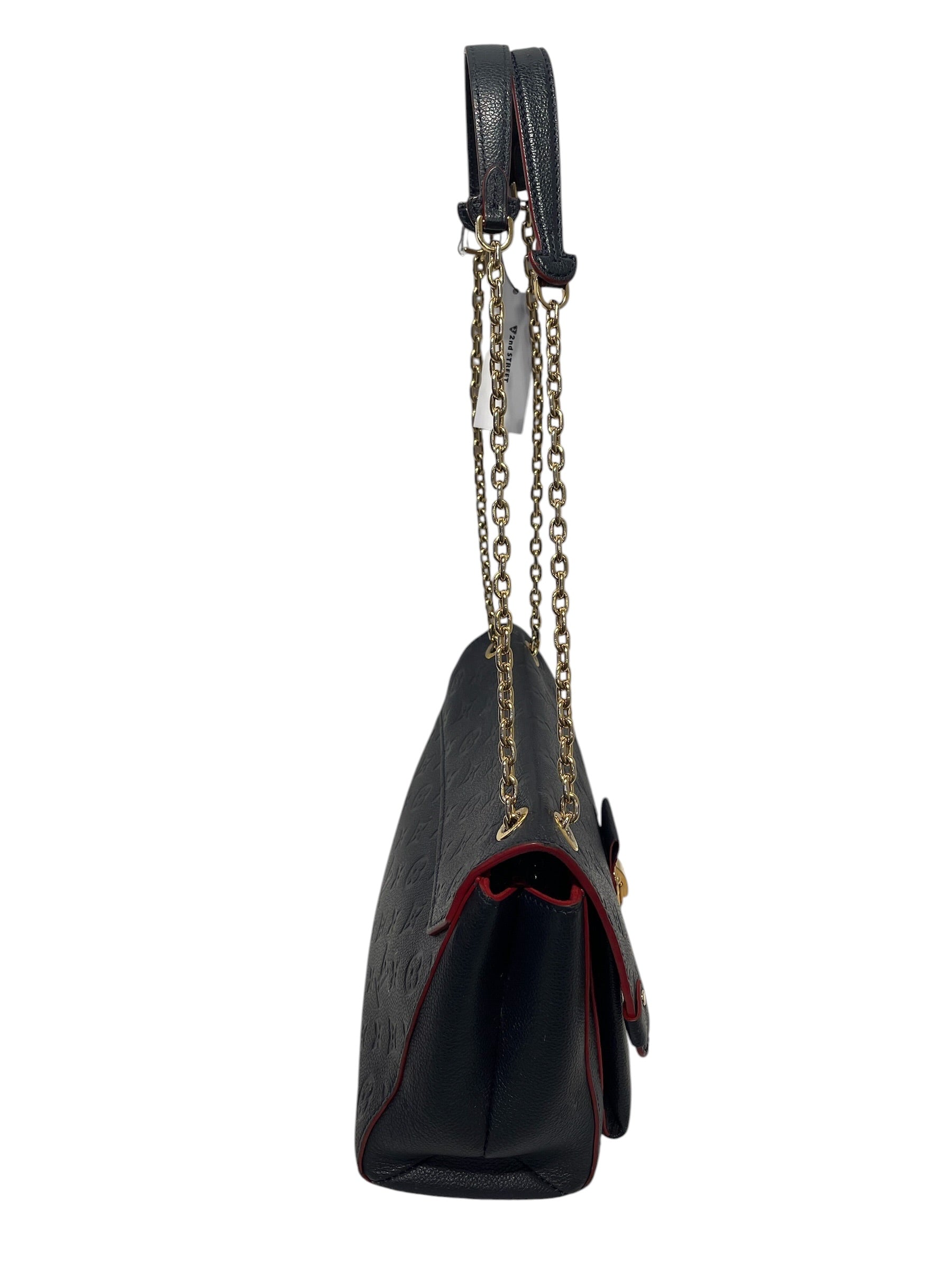 LOUIS VUITTON/Bag/Leather/NVY/VAVIN PM NAVY/RED view 4