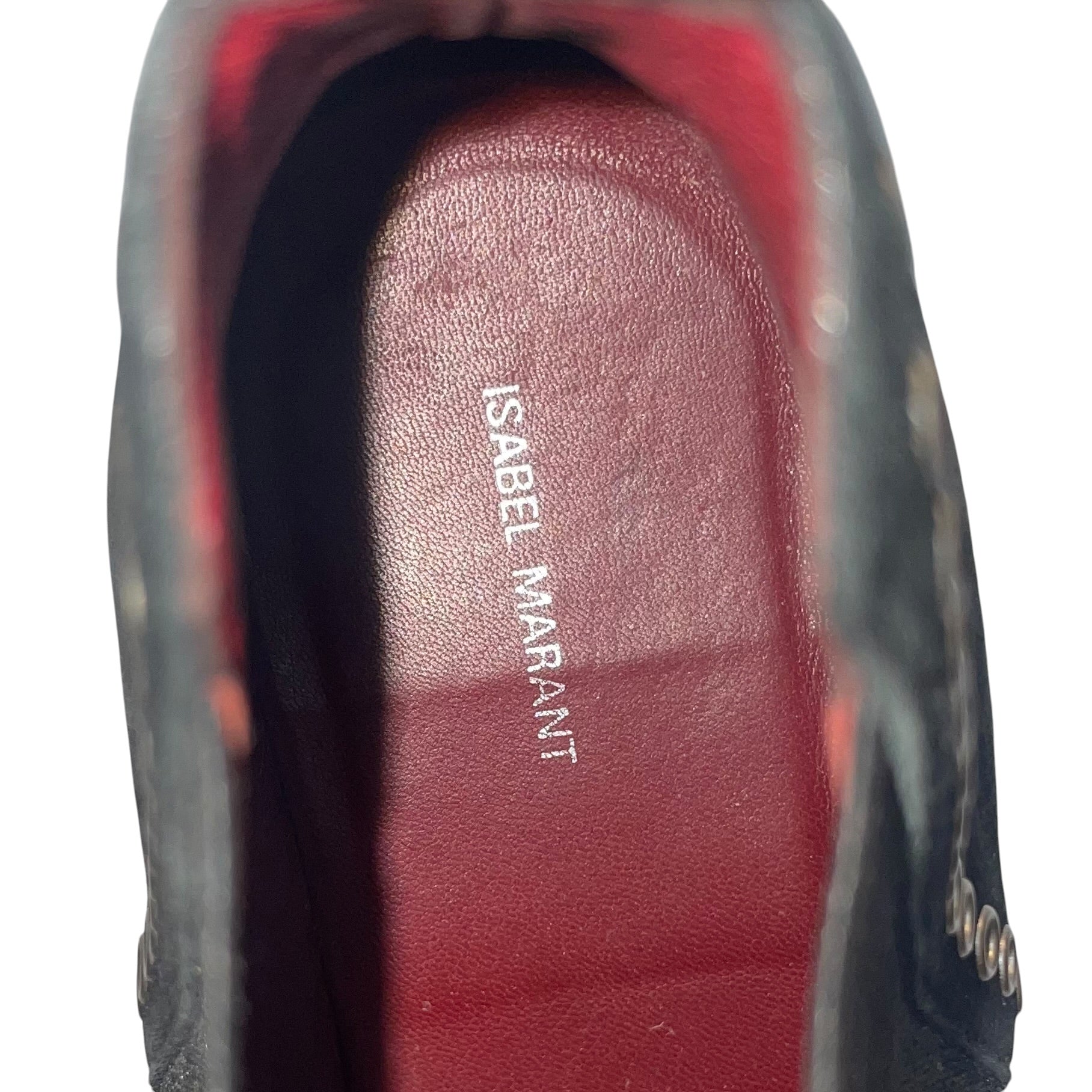 ISABEL MARANT/Heels/EU 38/NVY/CLOTH/WOOL/LEATHER HEEL view 4