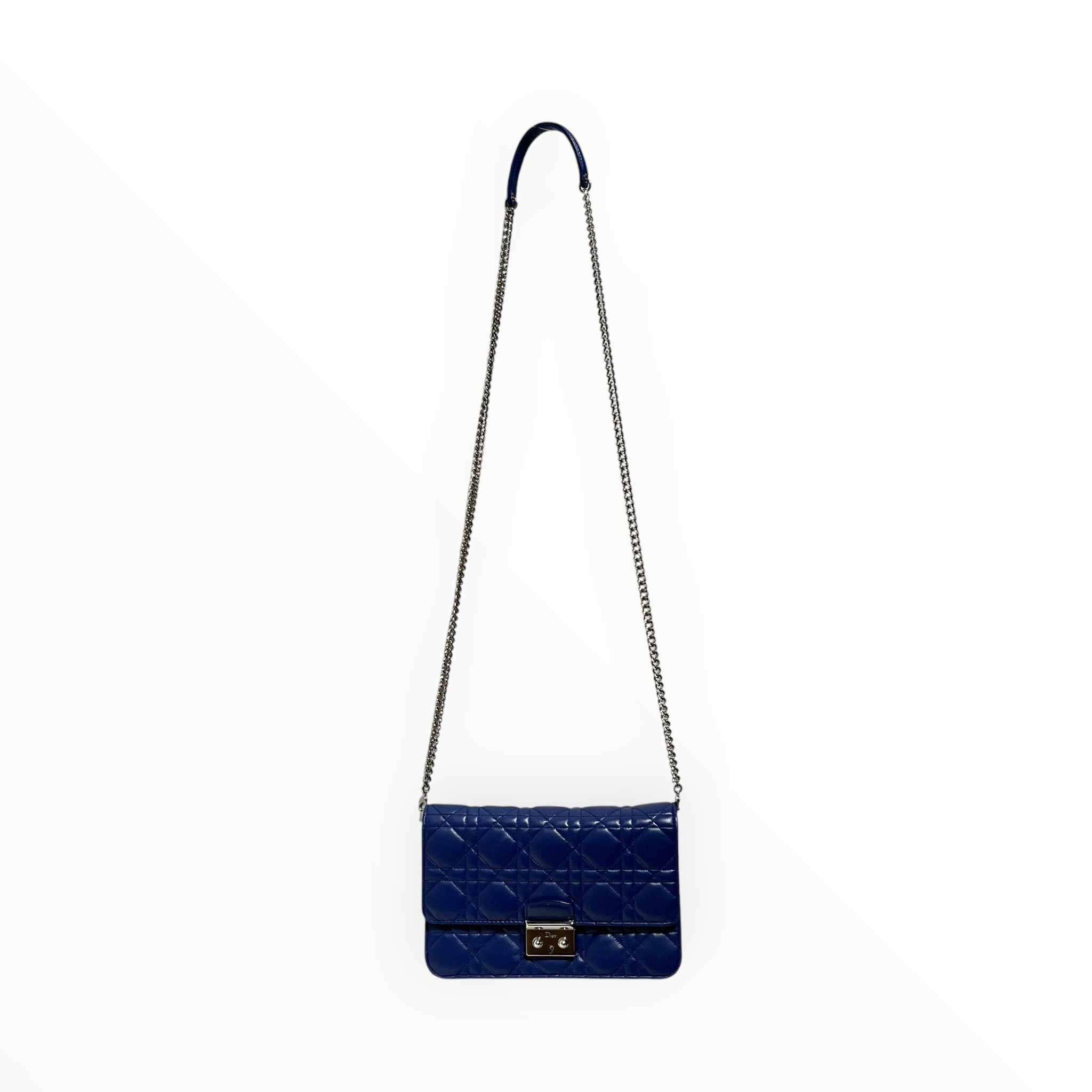 Christian Dior/Hand Bag/Leather/PPL/quilted lock flap view 1