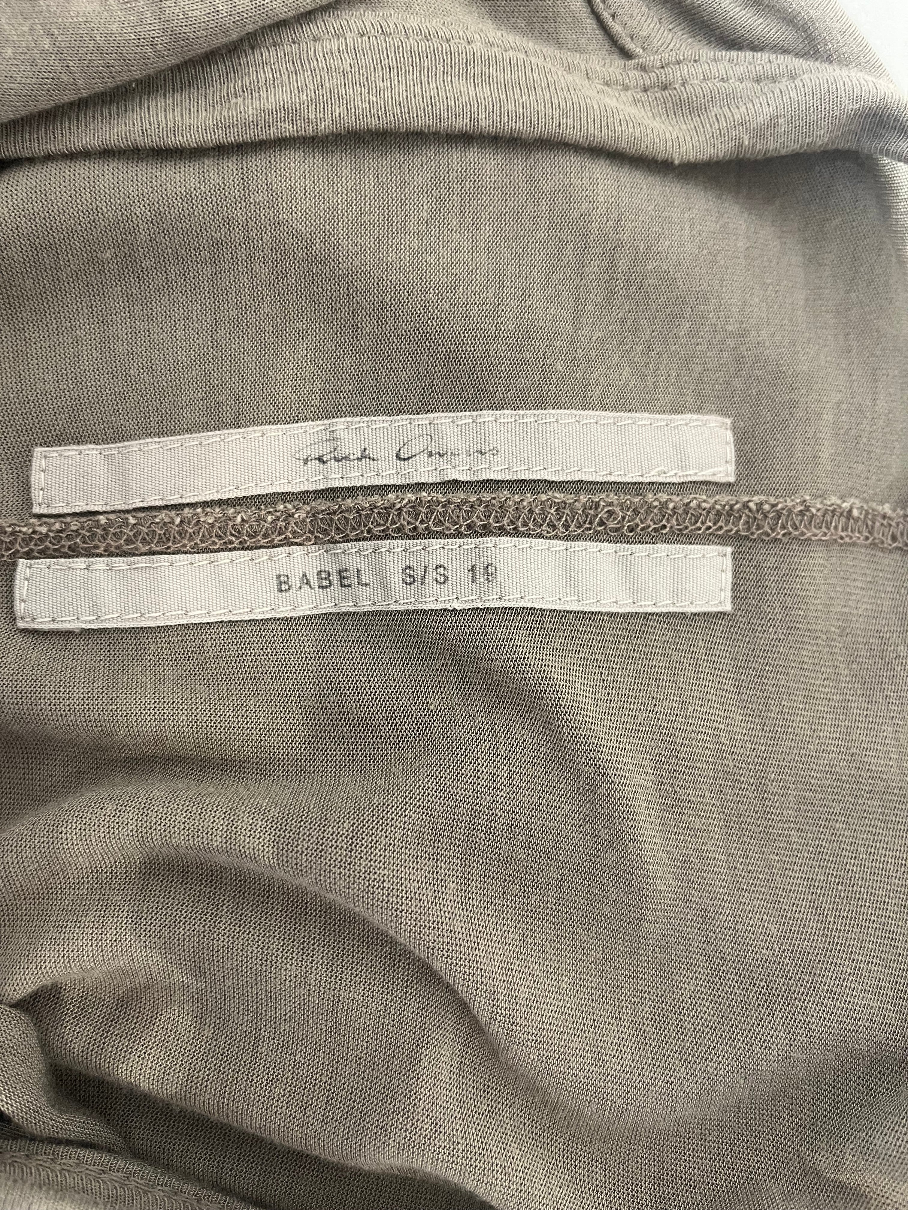 Rick Owens/LS Dress/2/Cotton/GRY/LS t shirt dress mid length view 3