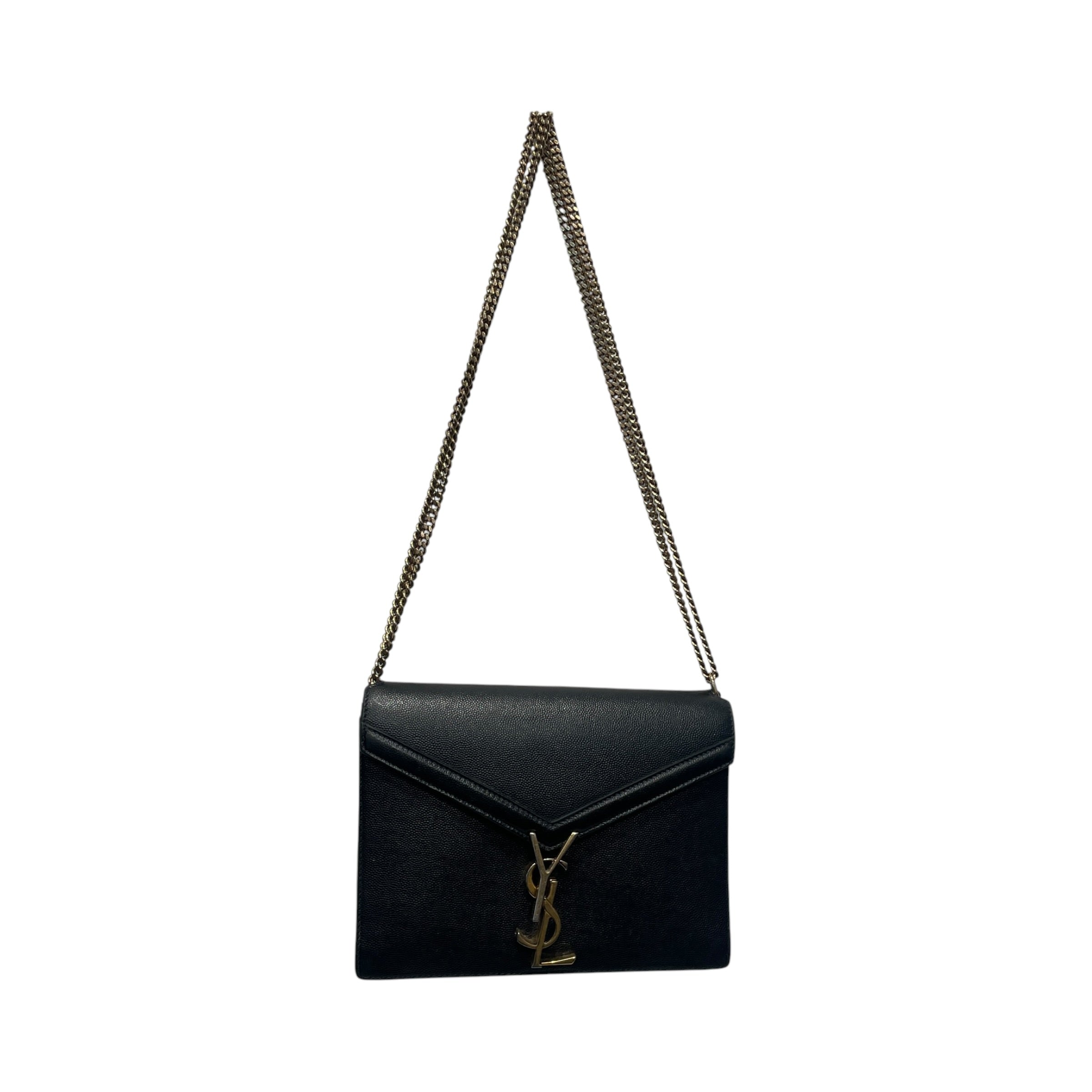 YVES SAINT LAURENT/Bag/Leather/BLK/ Signature Chainstrap view 1