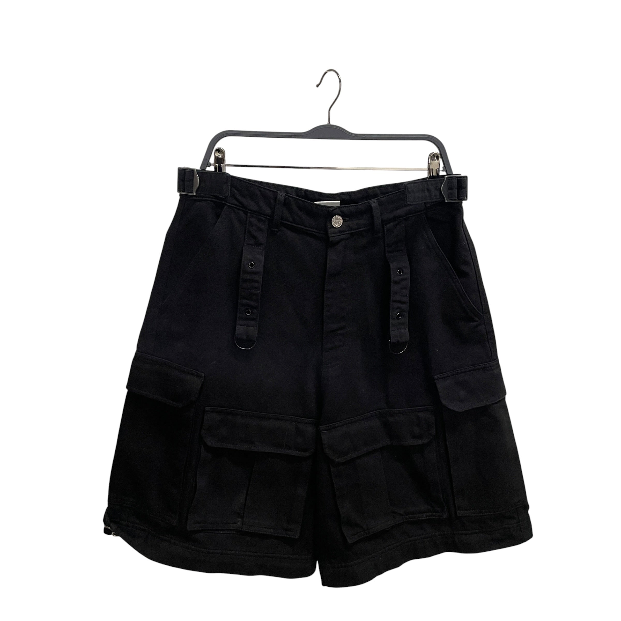 VETEMENTS/Cargo Pants/S/Denim/BLK/DETATCHABLE view 3