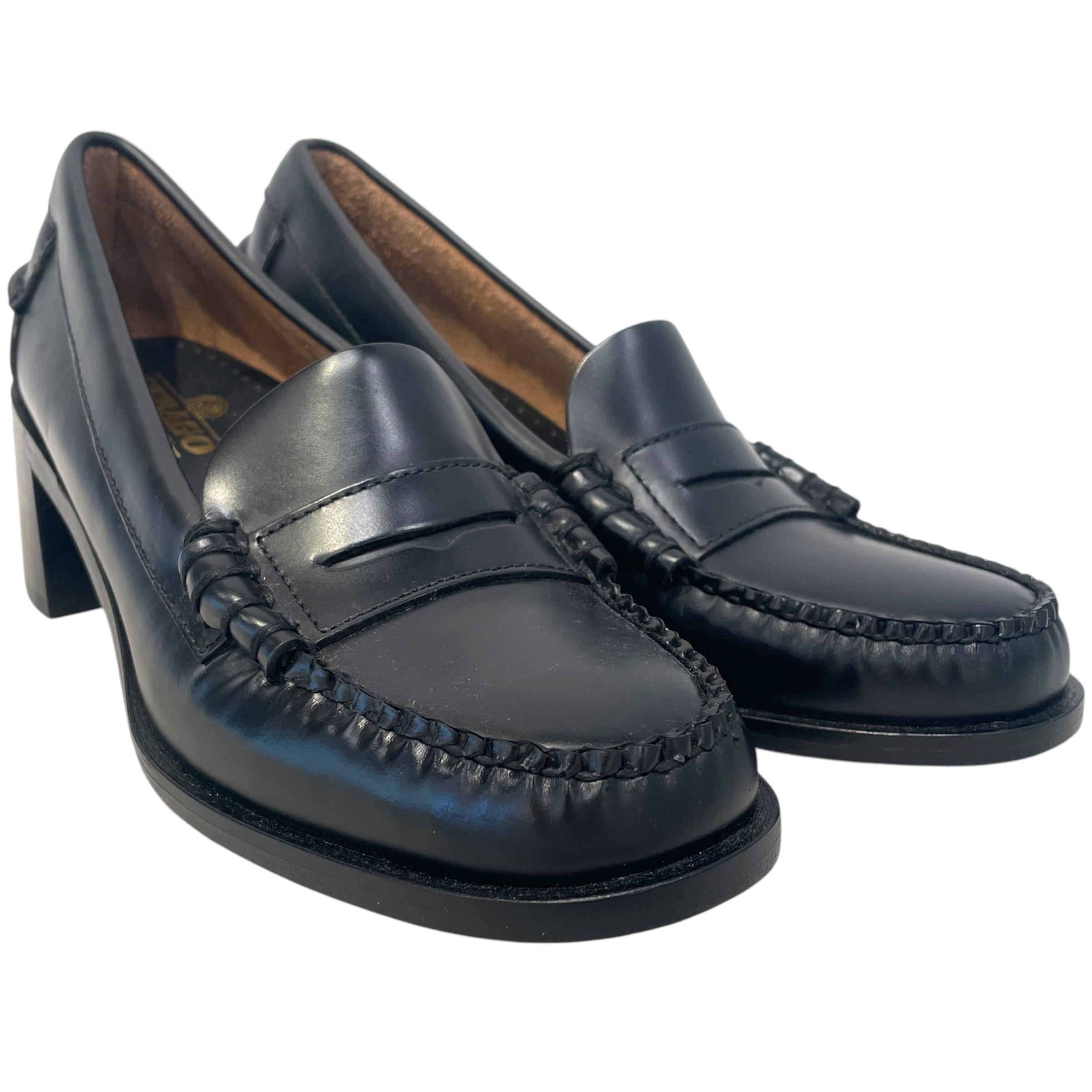 SEBAGO/Loafers/US 7.5/Leather/BLK/Block Heel Loafer view 1