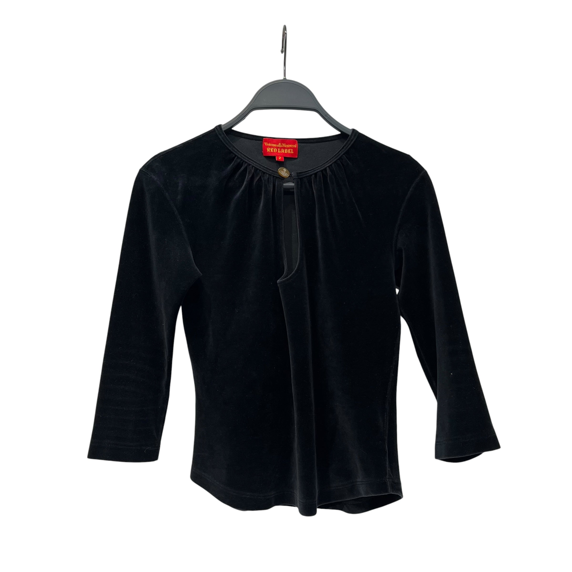 Vivienne Westwood RED LABEL/LS T-Shirt/2/Velour/BLK/ view 1
