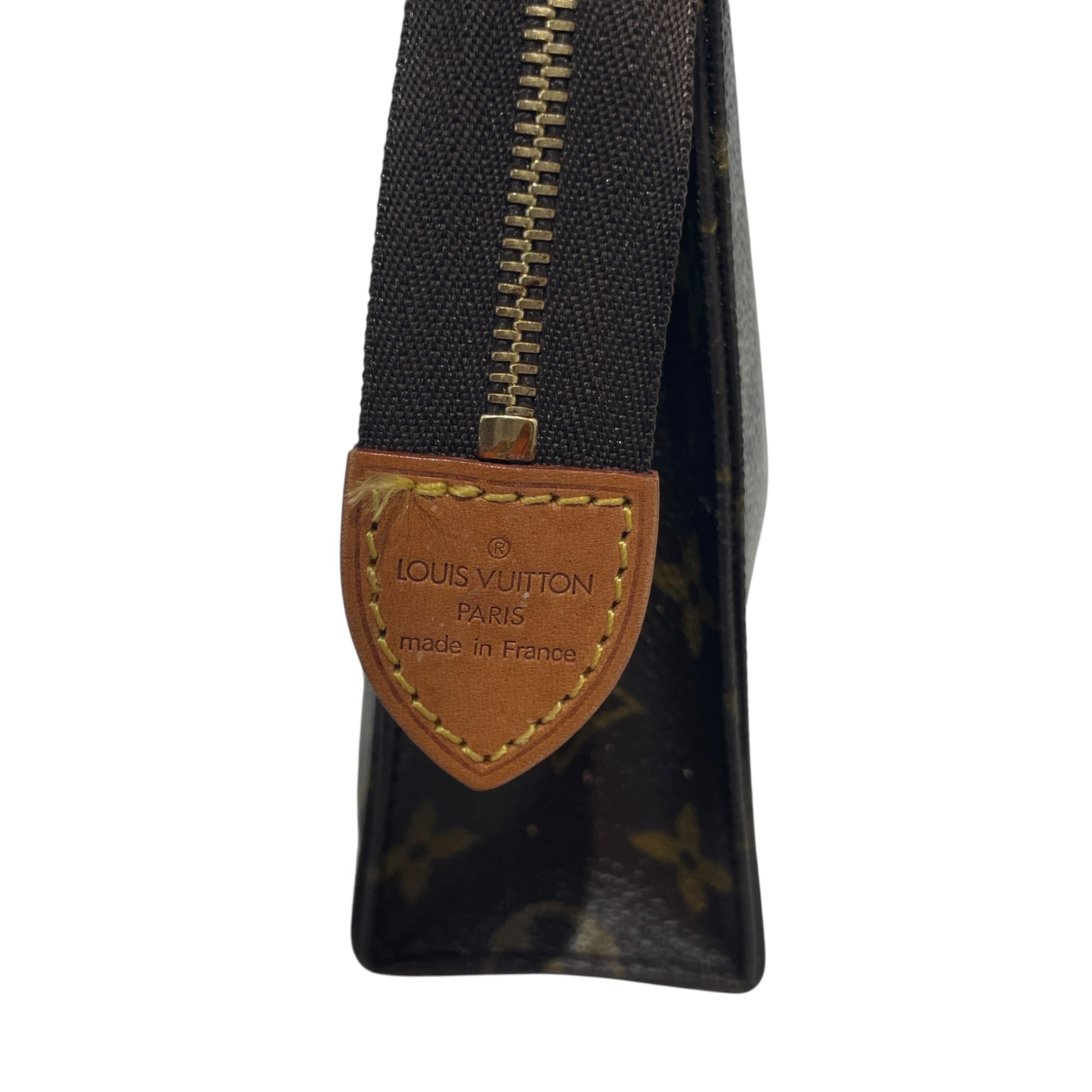 LOUIS VUITTON/Pouch/Leather/BRW/squarepouch view 3