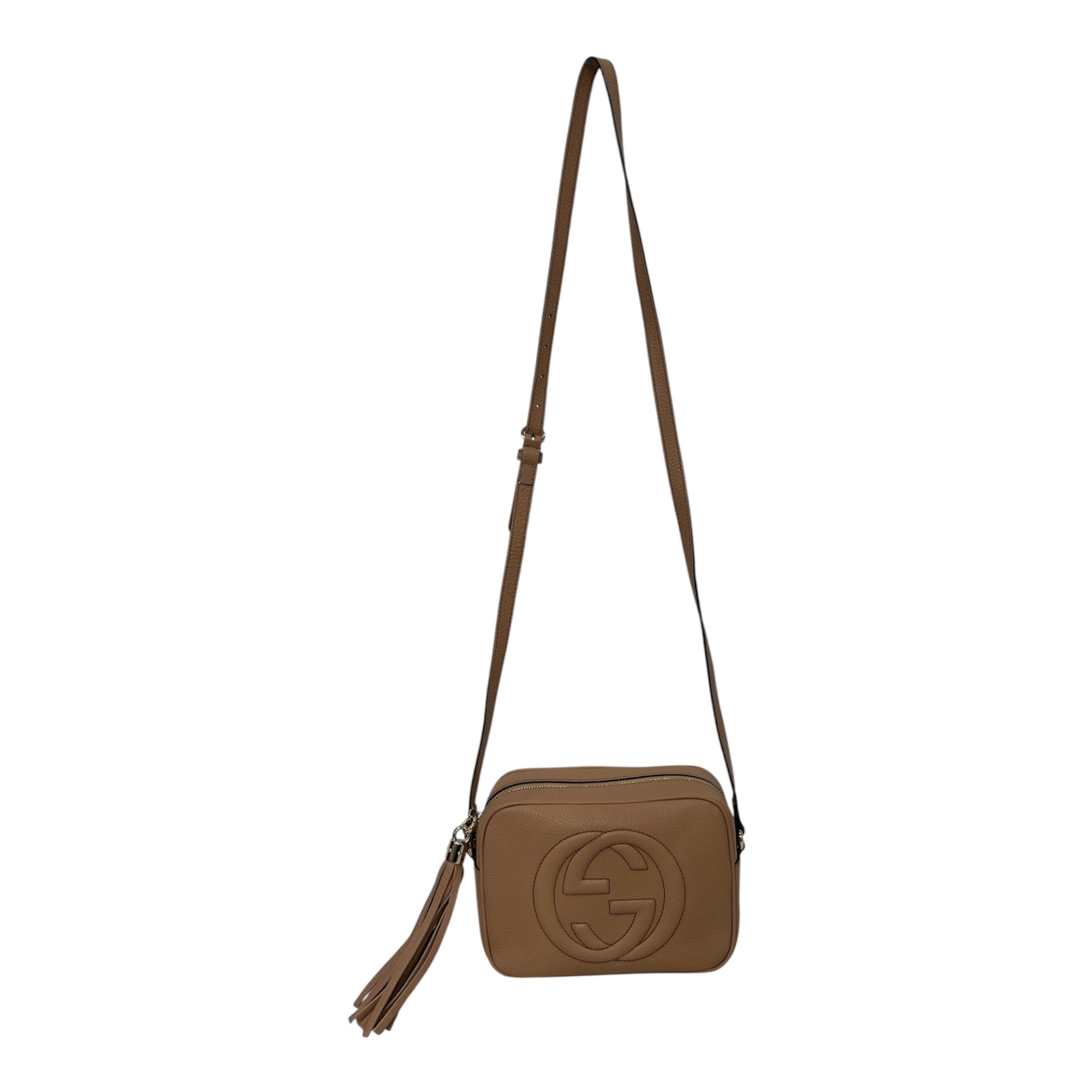 GUCCI/Cross Body Bag/Leather/BEG/SOHO DISCO view 1