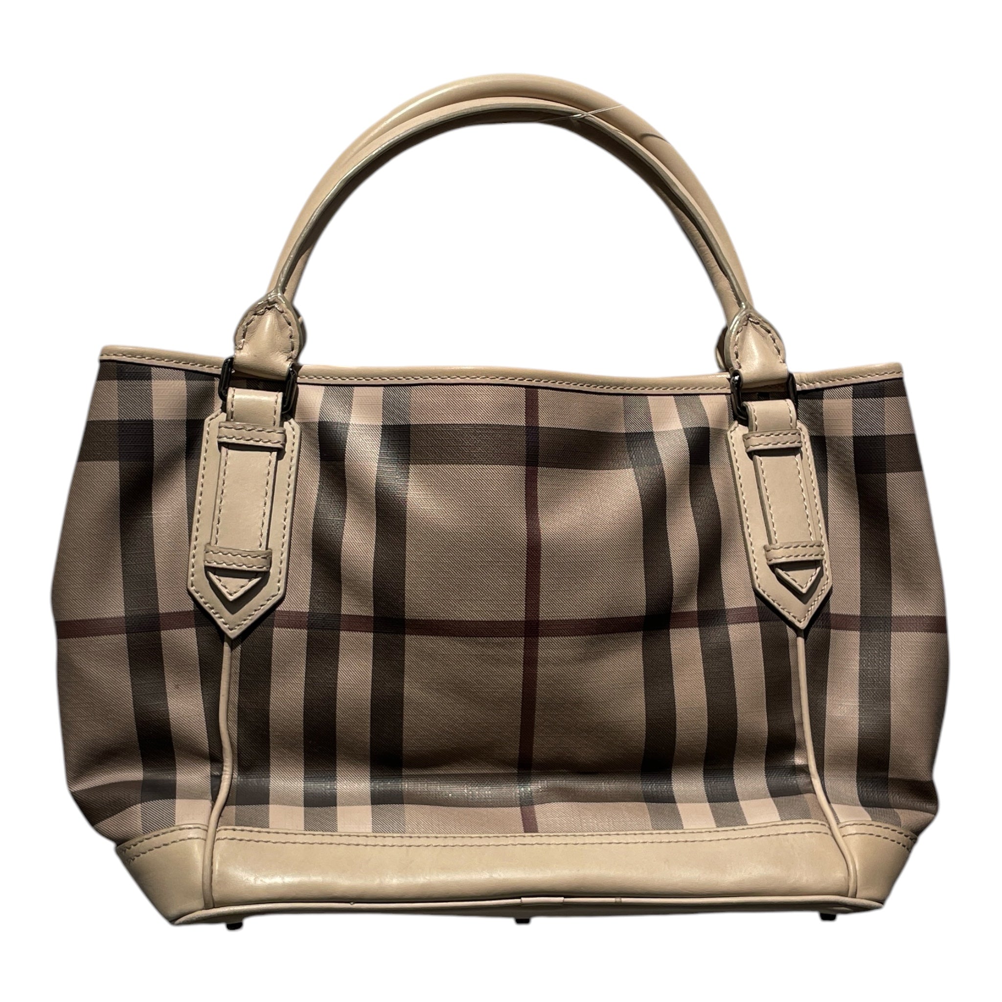 BURBERRY/Tote Bag/Plaid/BEG/smoked check med tote view 2