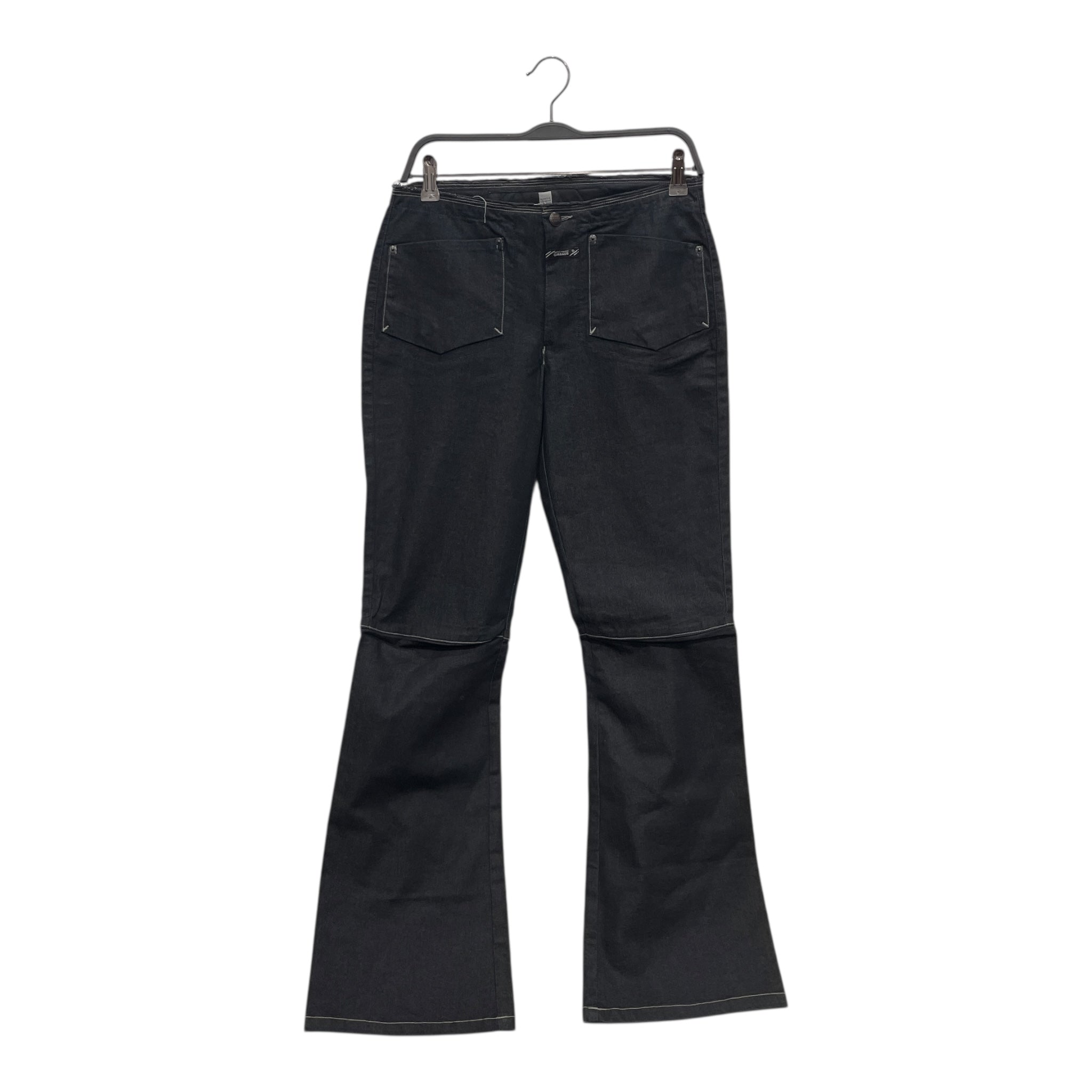 MARITHE FRANCOIS GIRBAUD/Bootcut Pants/28/Cotton/NVY/ view 1