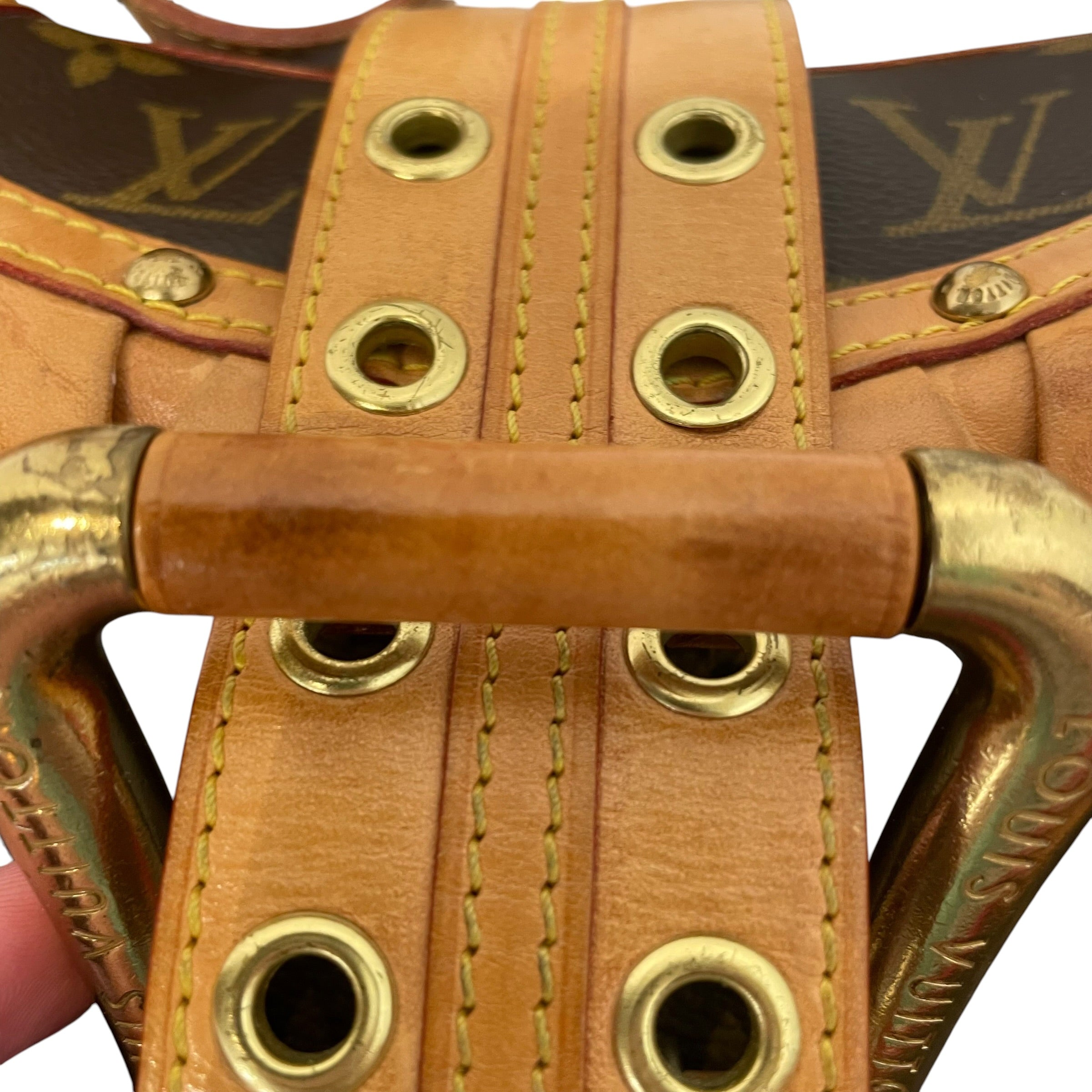 LOUIS VUITTON/Hand Bag/Monogram/Leather/BRW/leonor ruffle view 8