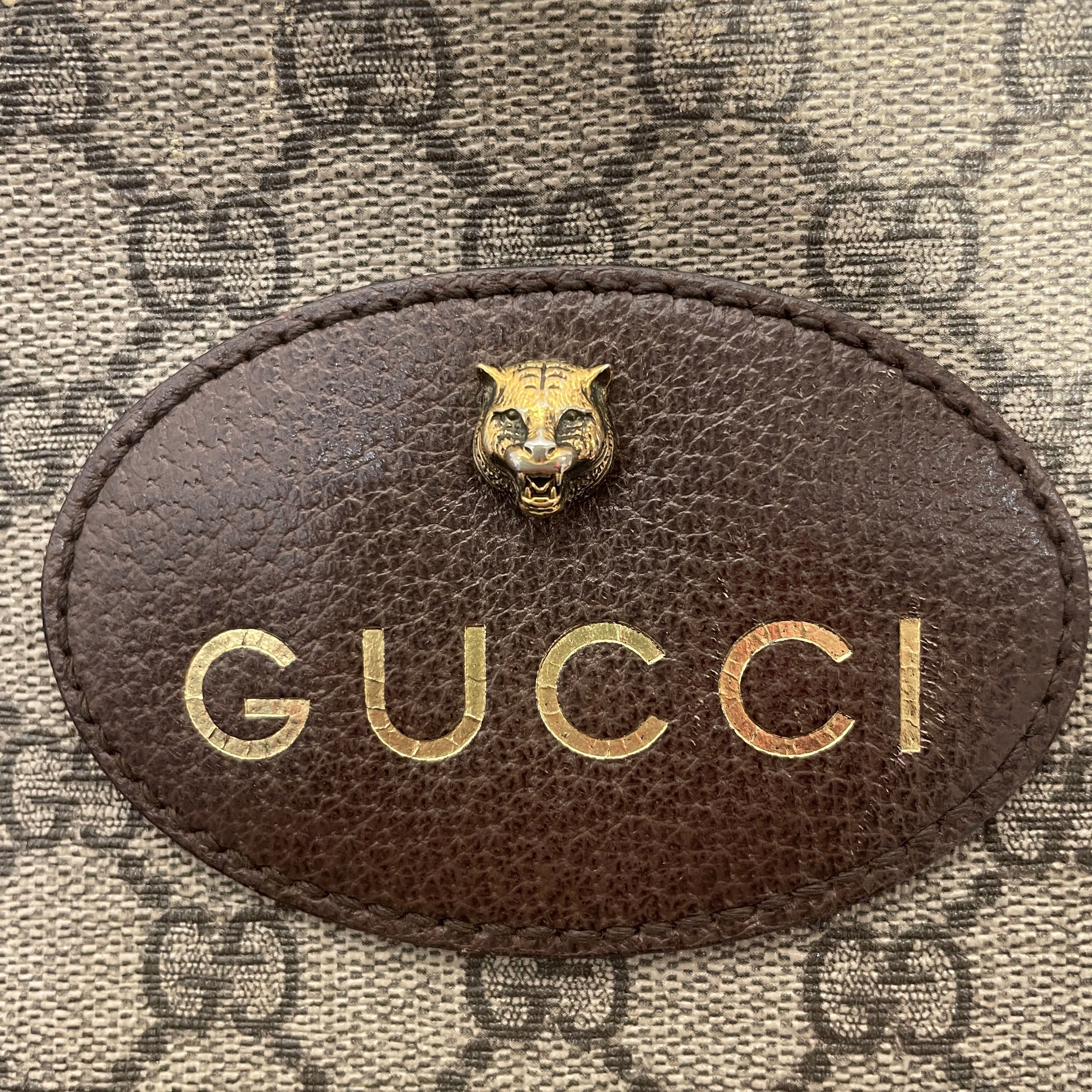 GUCCI/Cross Body Bag/Monogram/Leather/BRW/GG Neo Supreme view 7