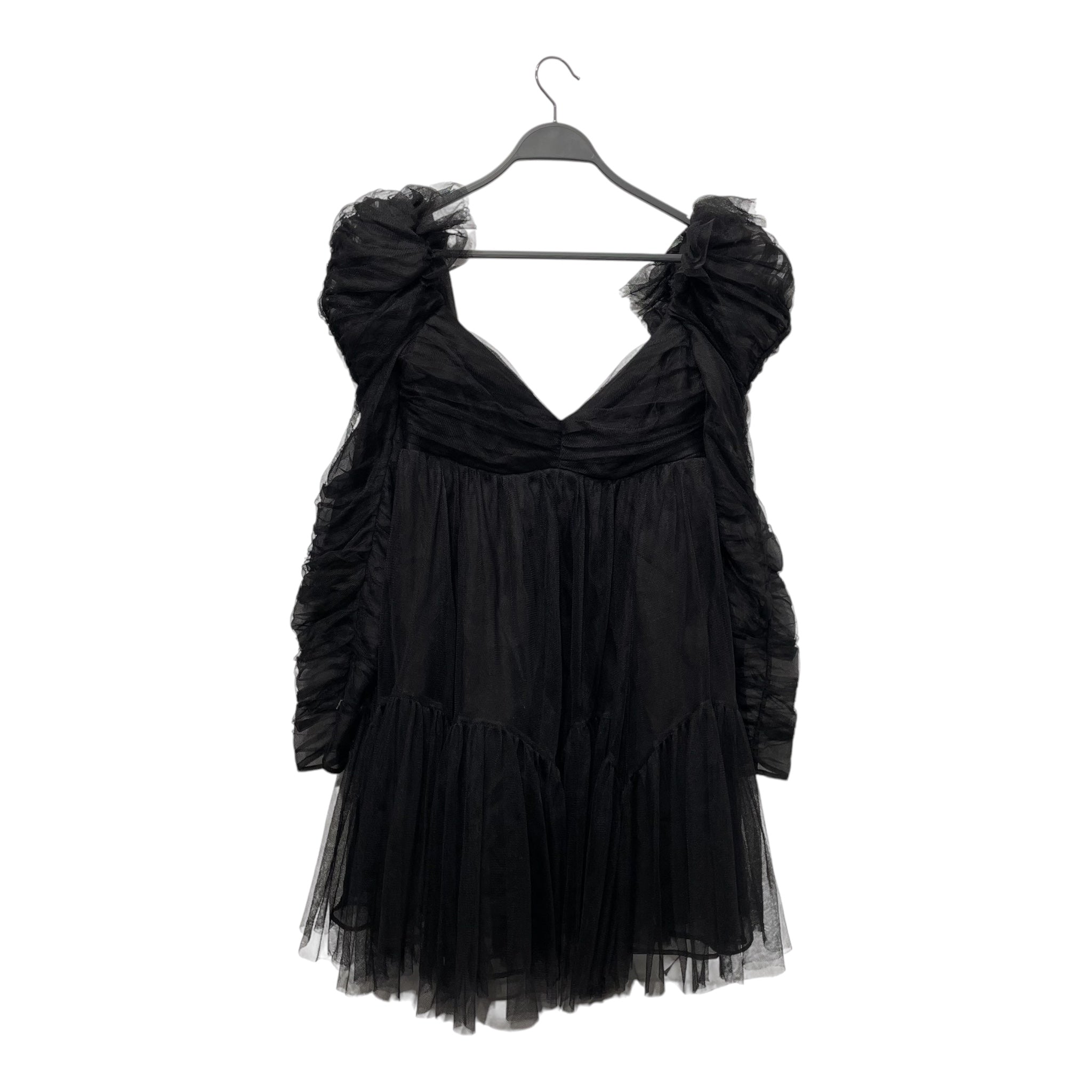 Zimmermann/SL Dress/3/BLK/TULLE RUCHED MINI DRESS view 1