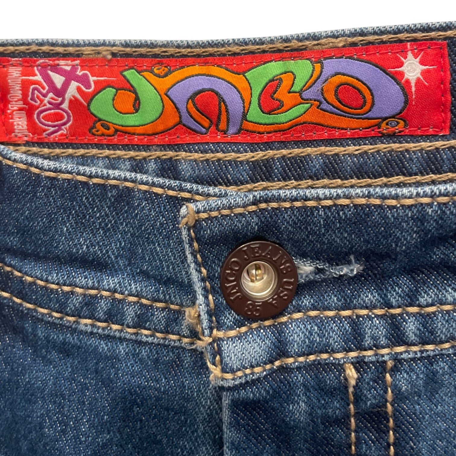 JNCO/Wide Leg Pants/26/Denim/NVY/High-waisted/JNCO JEANS VINTAGE BLU DENIM view 2