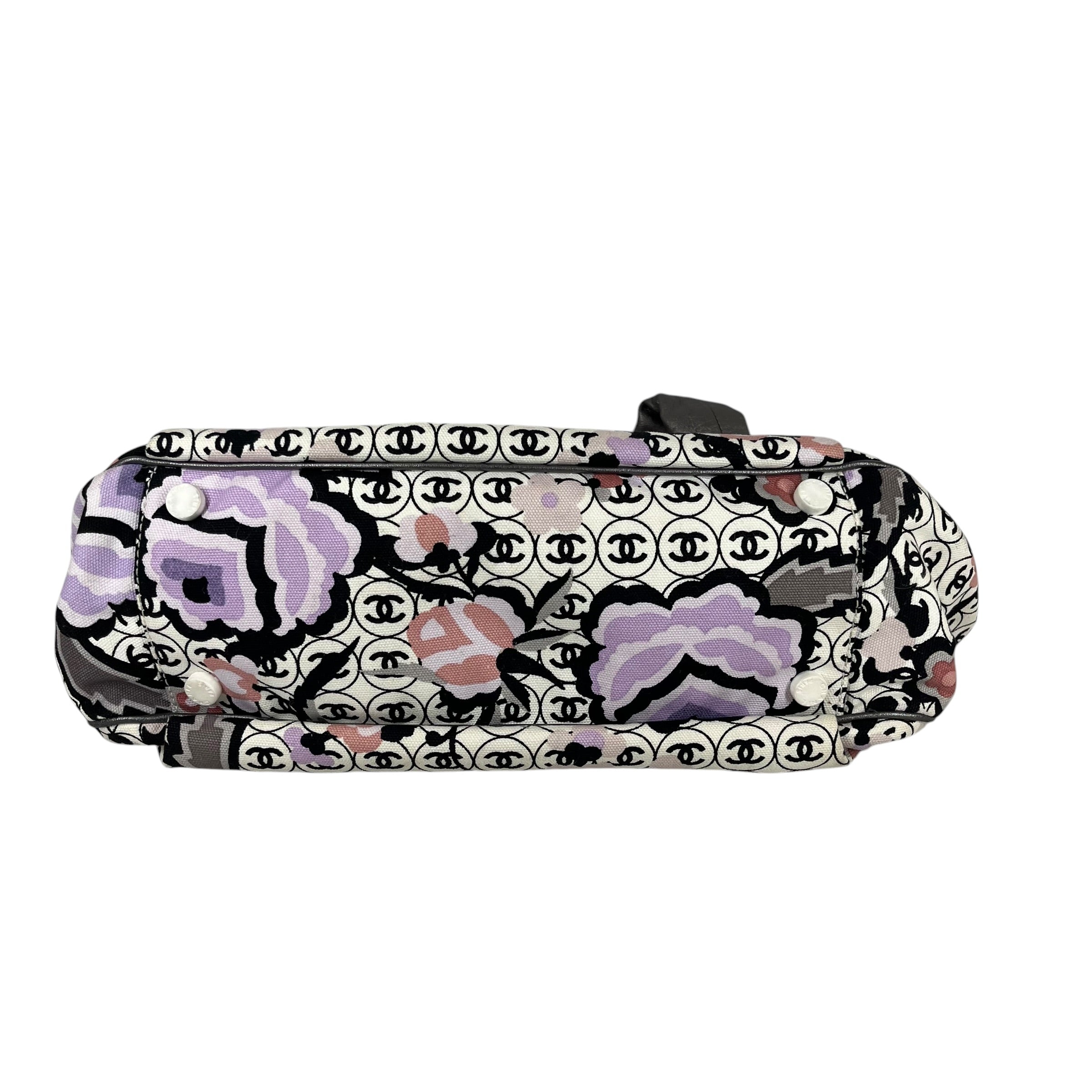 CHANEL/Tote Bag/Floral Pattern/Cotton/PNK/caneilla tote view 3