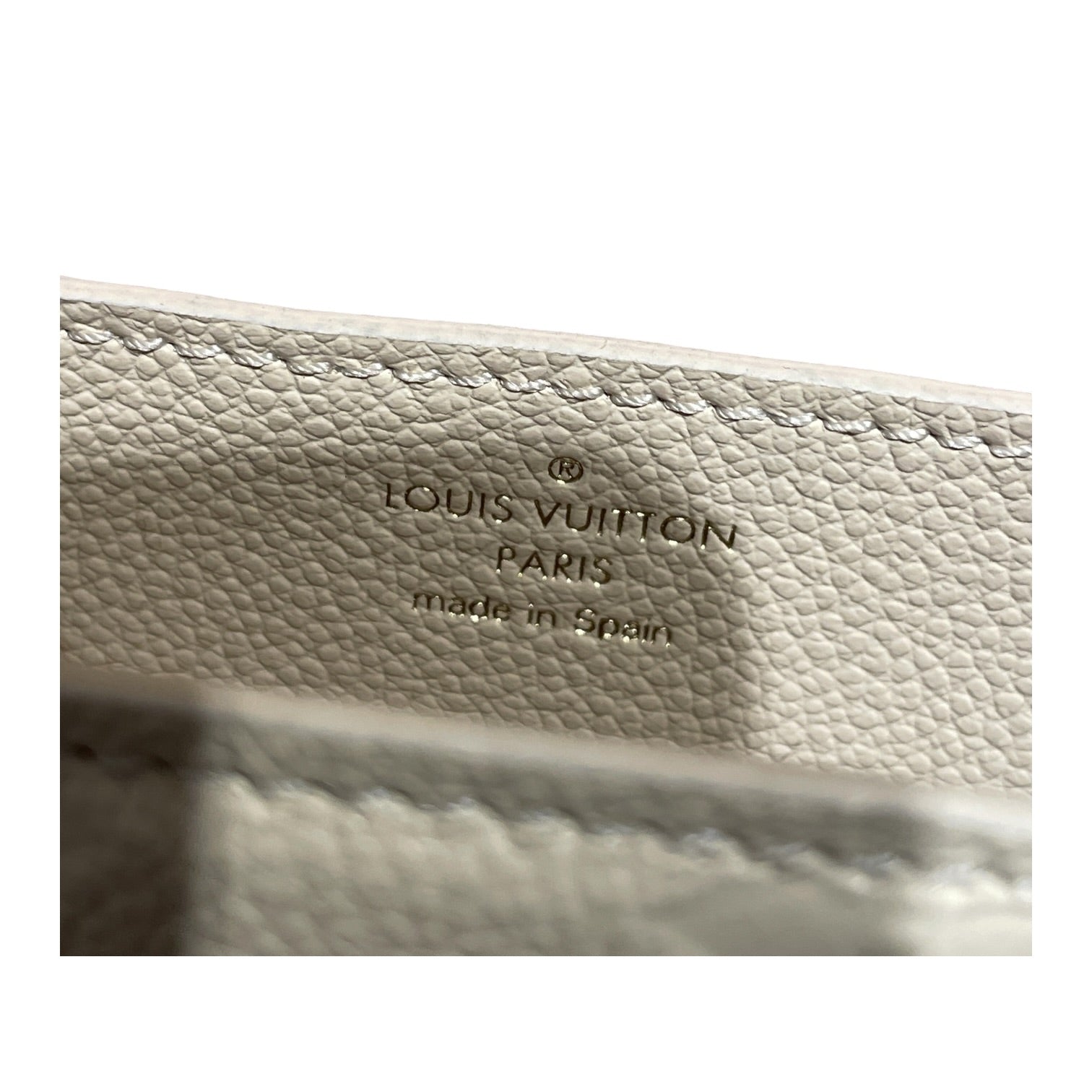 LOUIS VUITTON/Clutch Bag/All Over Print/Leather/WHT/wallet on chain view 3